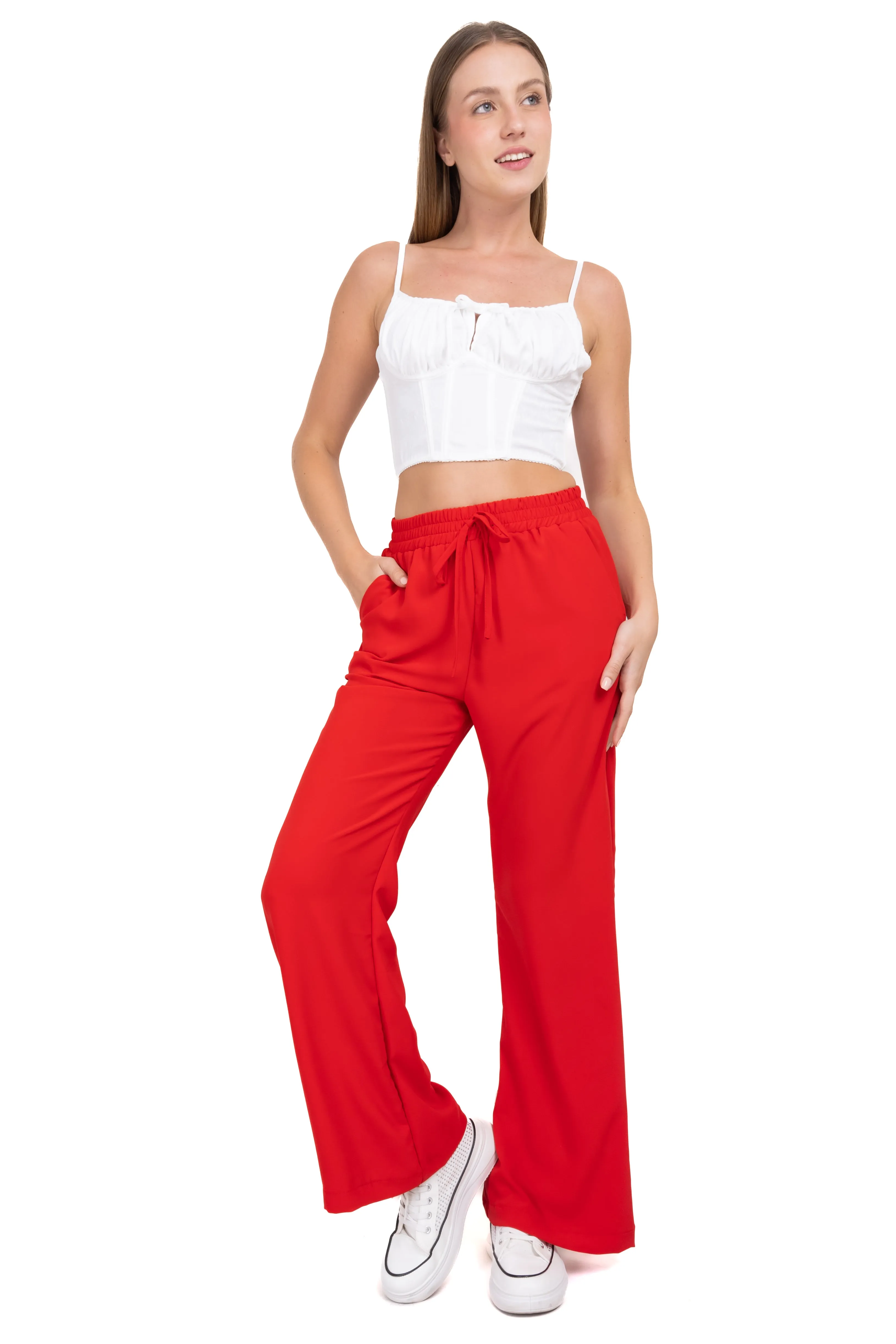 Pantalón amplio liso cintura elástica sold by Shasa product image thumbnail 2