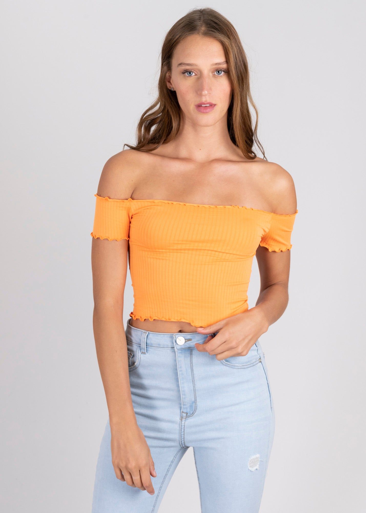 Top acanalado hombros descubiertos sold by Shasa product image thumbnail 2