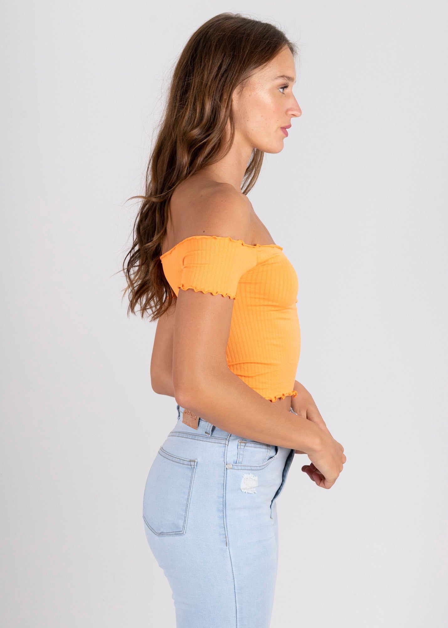 Top acanalado hombros descubiertos sold by Shasa product image thumbnail 3