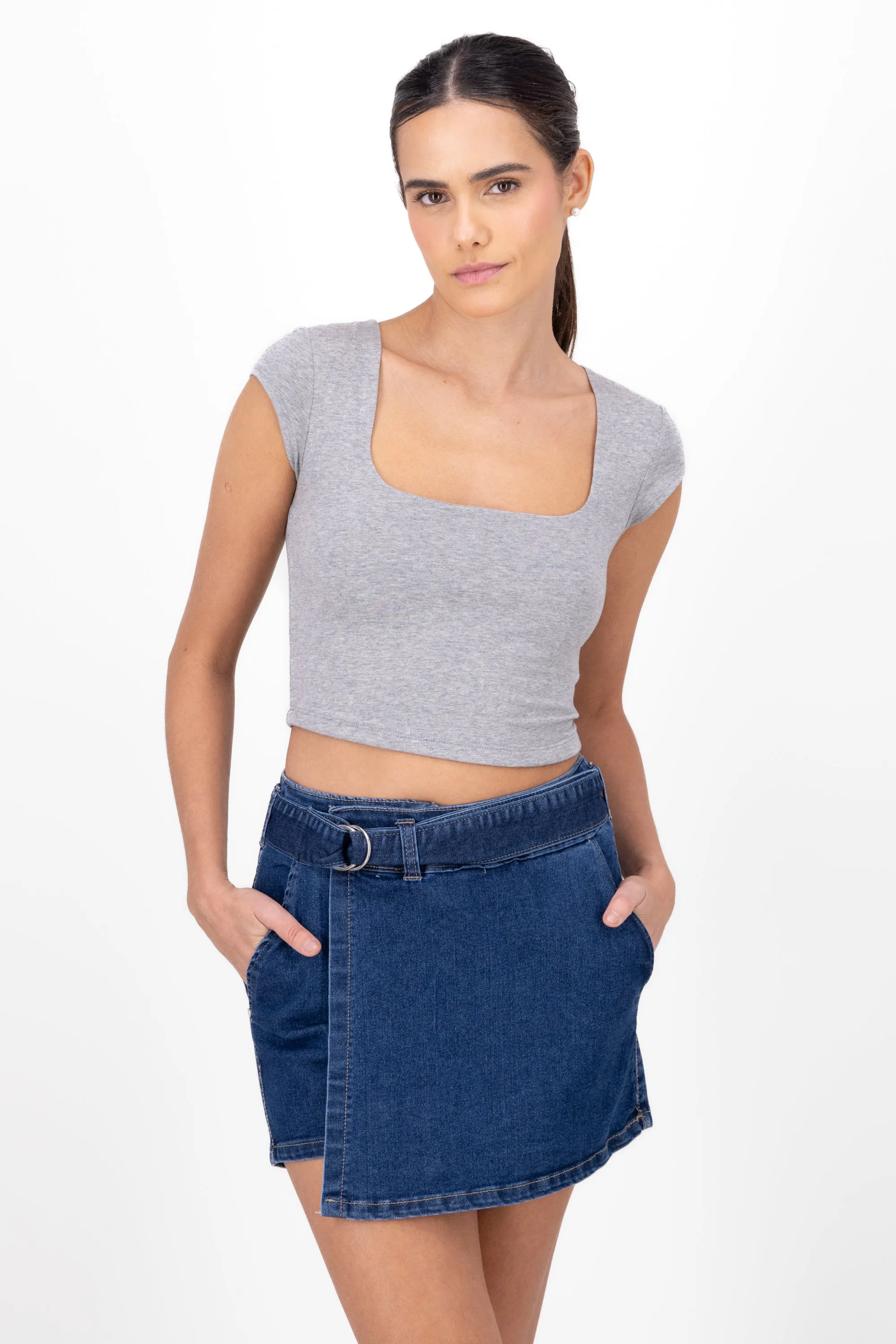 Playera lisa escote cuadrado sold by Shasa product image thumbnail 2