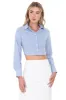 Camisa crop moño espalda sold by Shasa