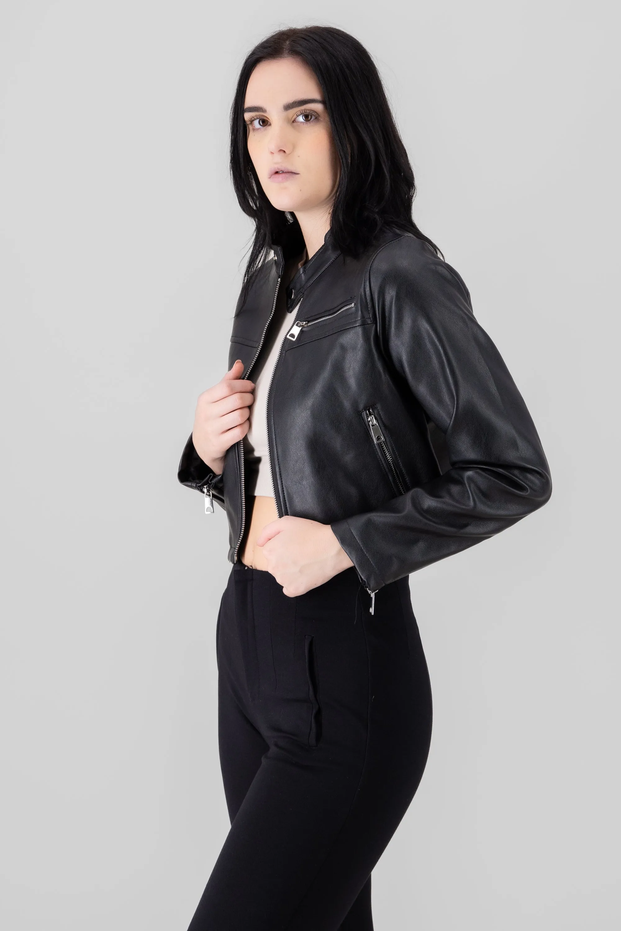 Chamarra biker pu detalles sold by Shasa product image thumbnail 3