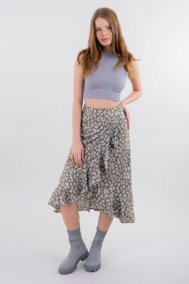 Falda Midi Olan Animal Print sold by Shasa