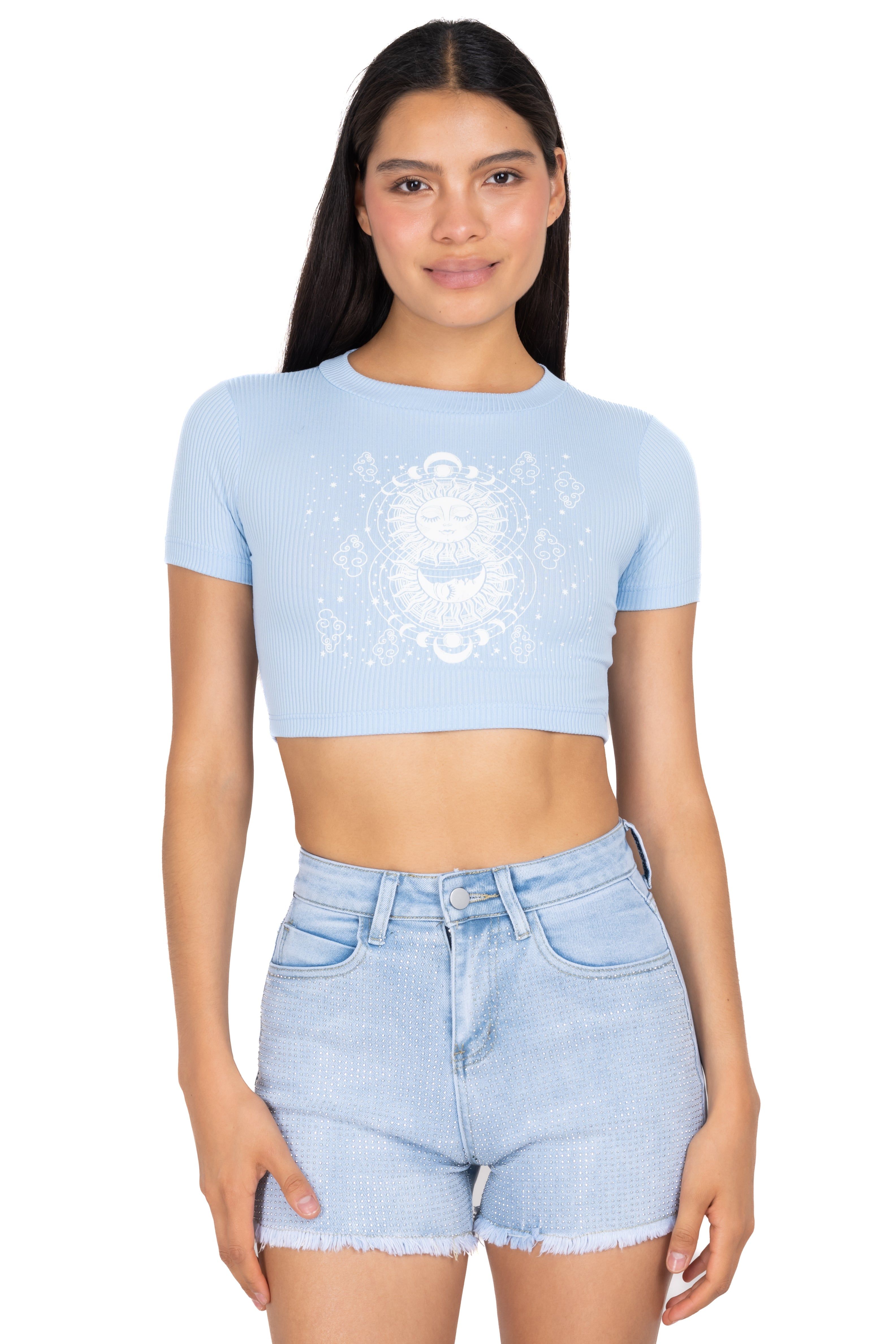 Top crop acanalado sol luna sold by Shasa product image thumbnail 2