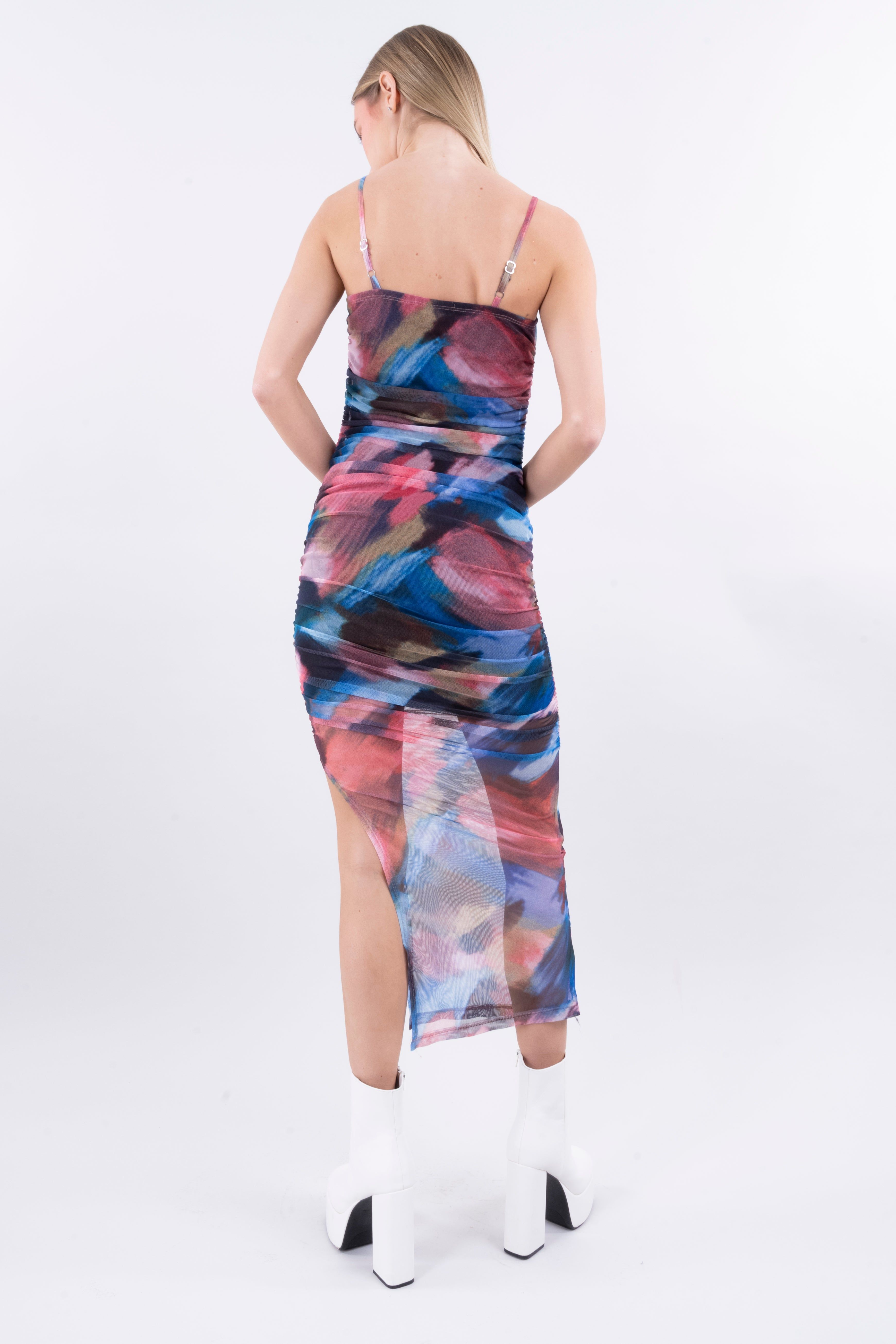 Vestido maxi mesh fruncido sold by Shasa product image thumbnail 4