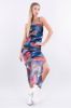 Vestido maxi mesh fruncido sold by Shasa