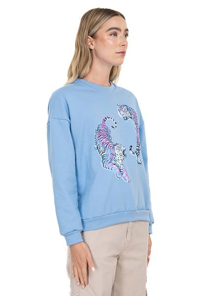 Sudadera hombros caídos tigres sold by Shasa product image thumbnail 3