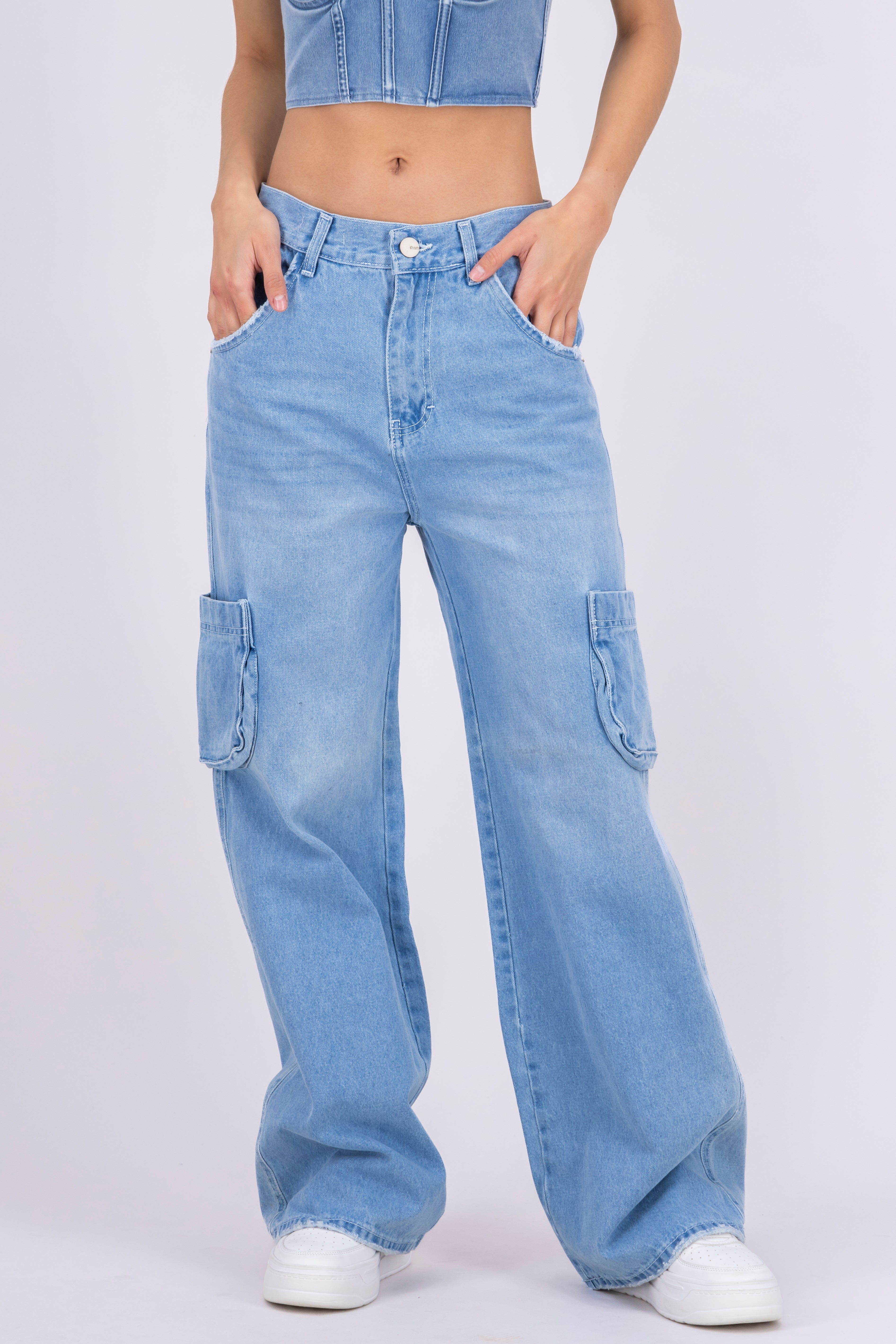 Pantalón denim straight sold by Shasa product image thumbnail 2