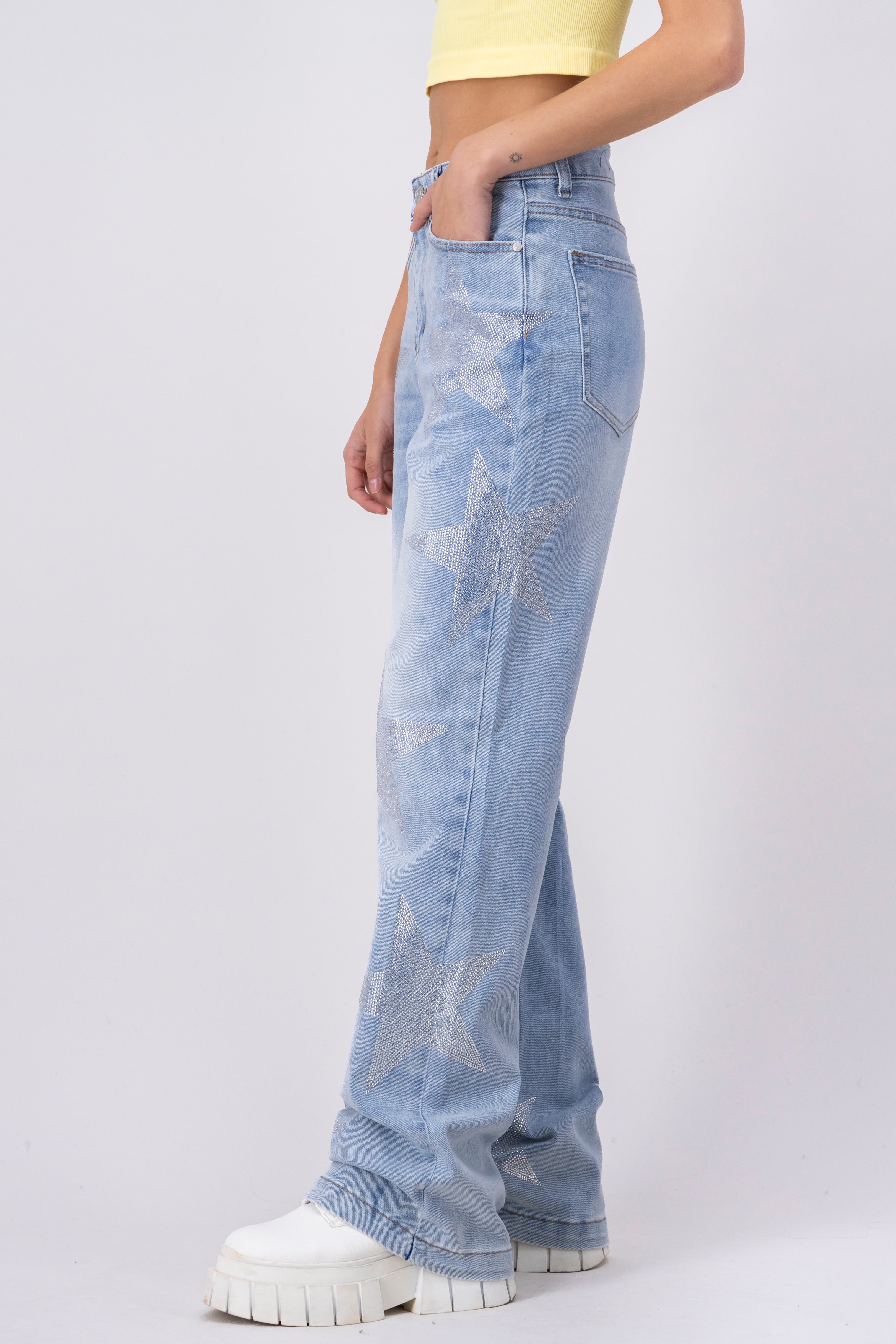 Jeans wide leg estrellas sold by Shasa product image thumbnail 3