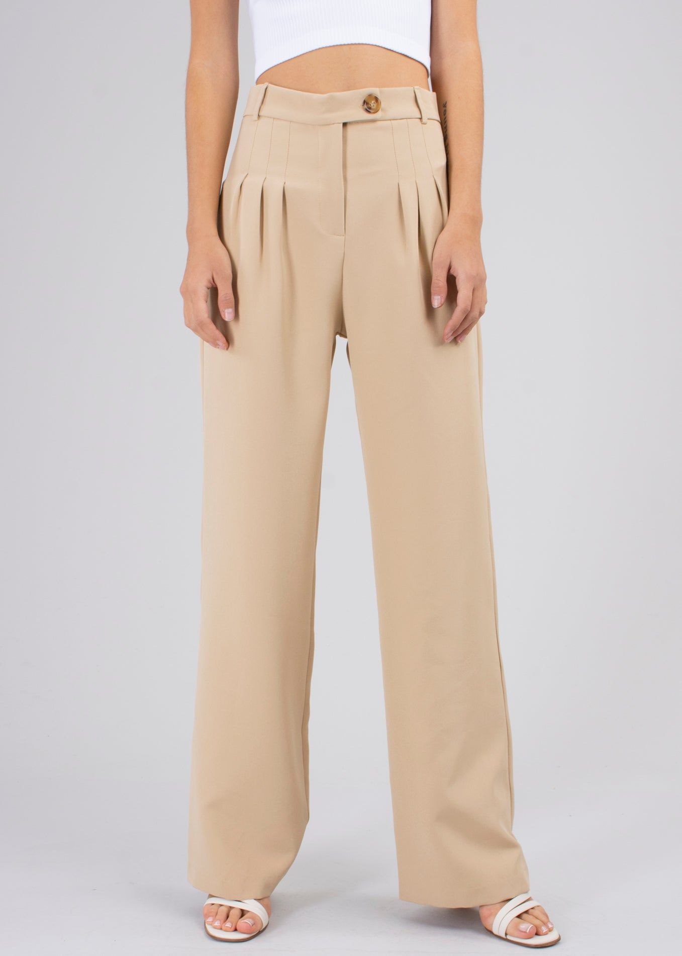 Pantalón wide leg cintura alta 3 pinzas sold by Shasa product image thumbnail 2