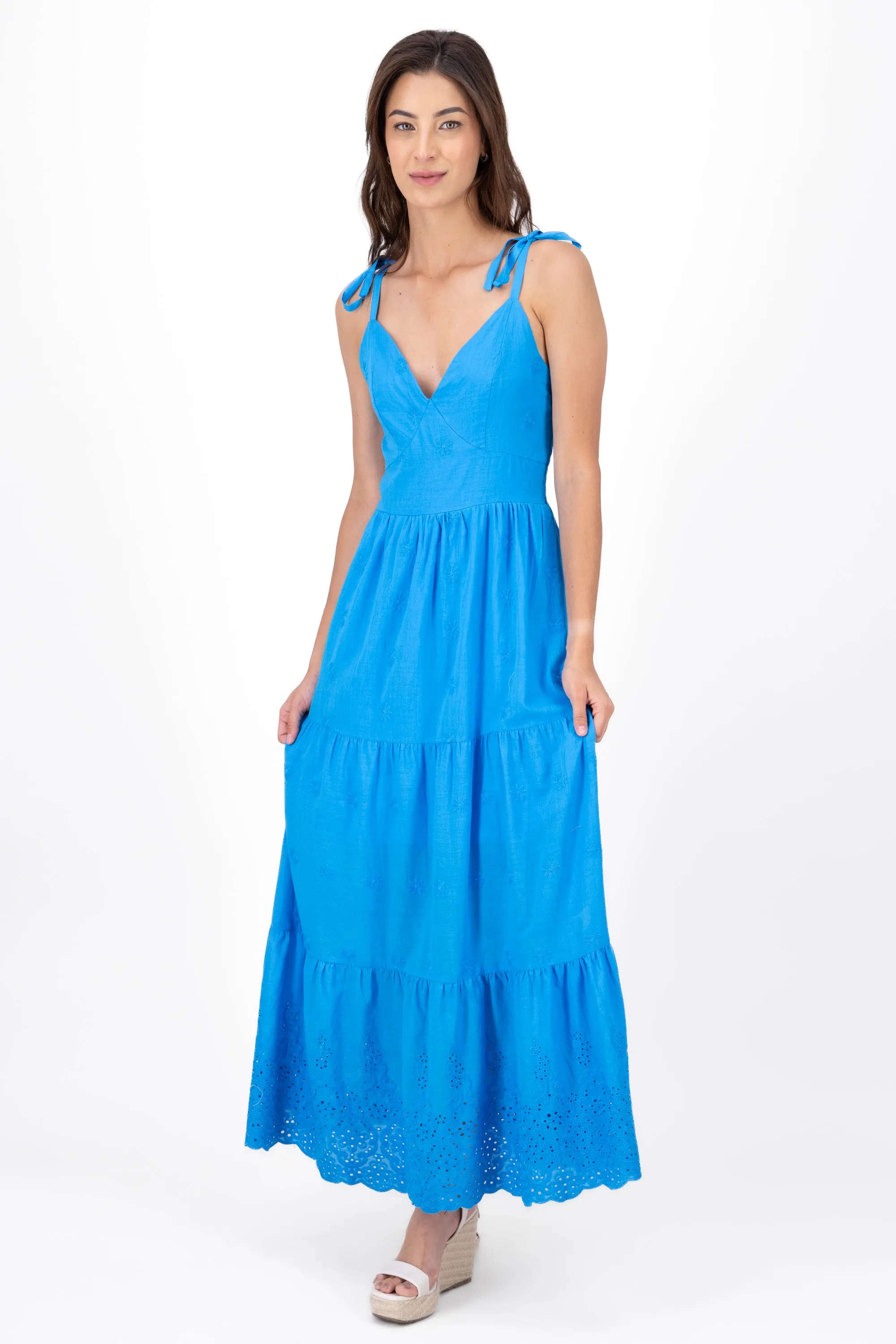 Vestido maxi eyelet fluido sold by Shasa product image thumbnail 2