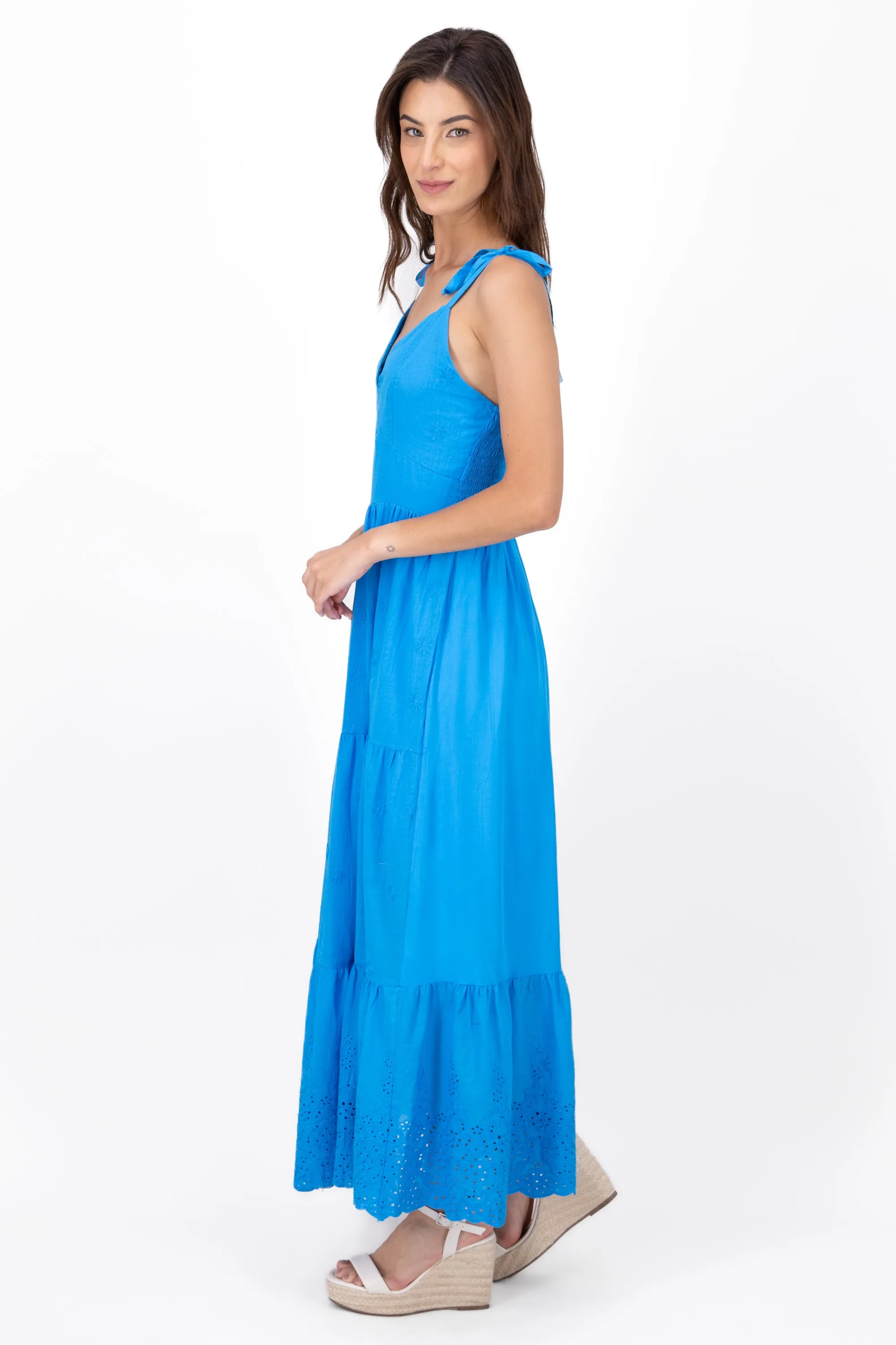 Vestido maxi eyelet fluido sold by Shasa product image thumbnail 3