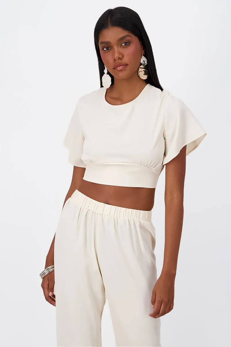 Top Manga Corta Detalle Lazo sold by Shasa