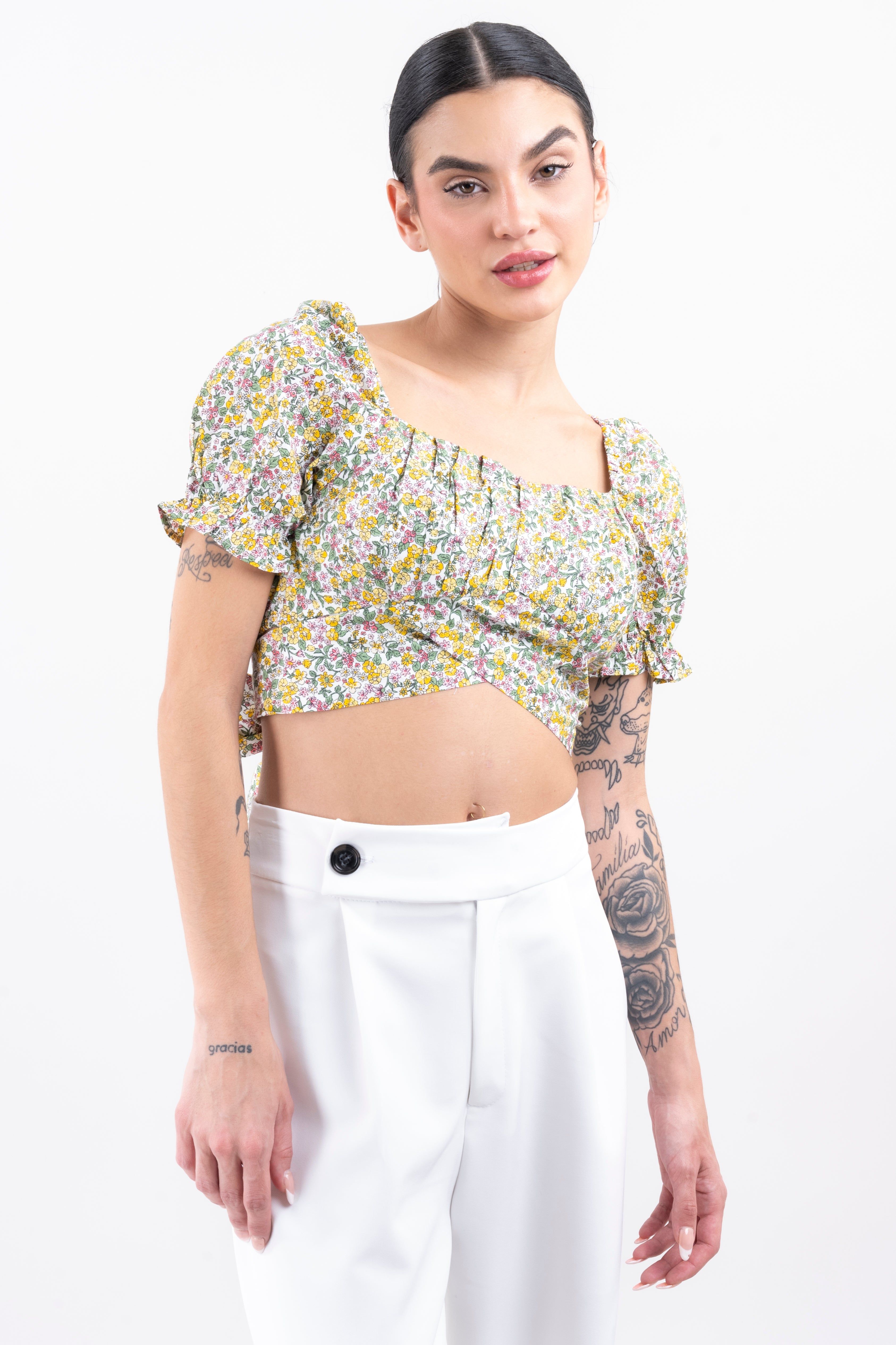 Top crop flores cintas sold by Shasa product image thumbnail 5