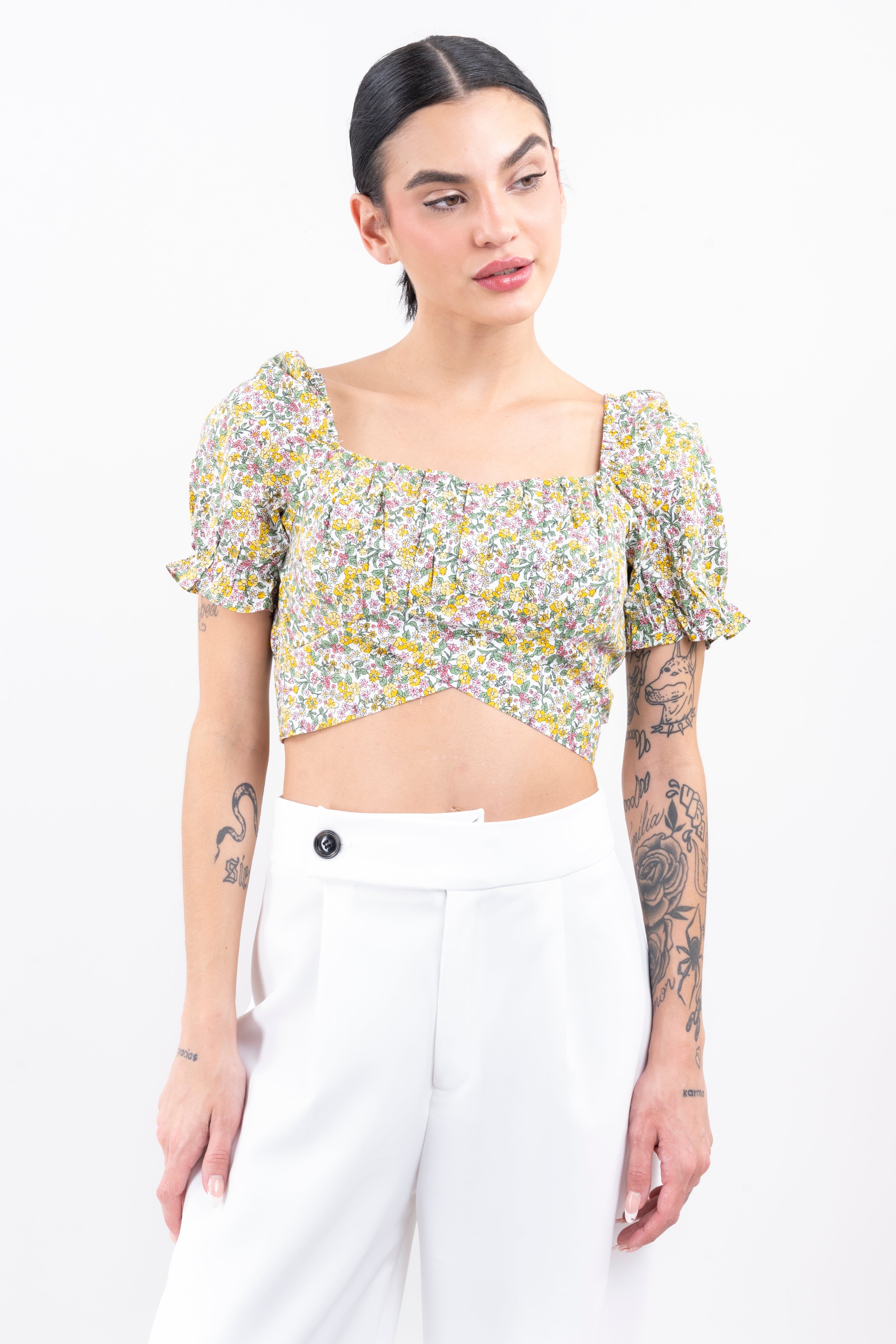 Top crop flores cintas sold by Shasa product image thumbnail 2