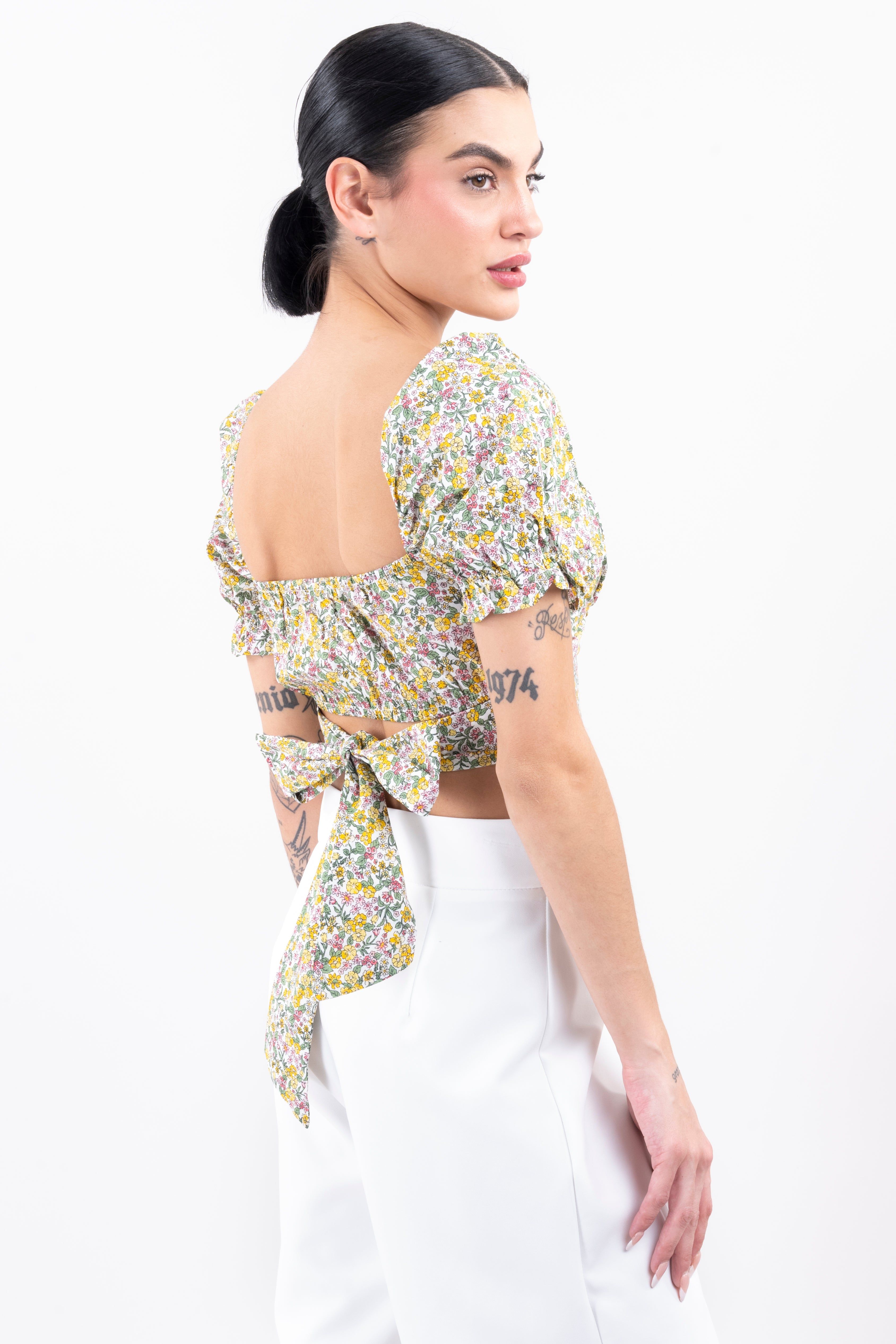 Top crop flores cintas sold by Shasa product image thumbnail 3