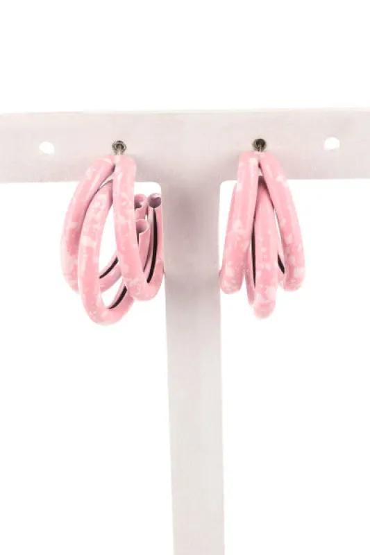 Arracadas 3 Lineas Pintura sold by Shasa