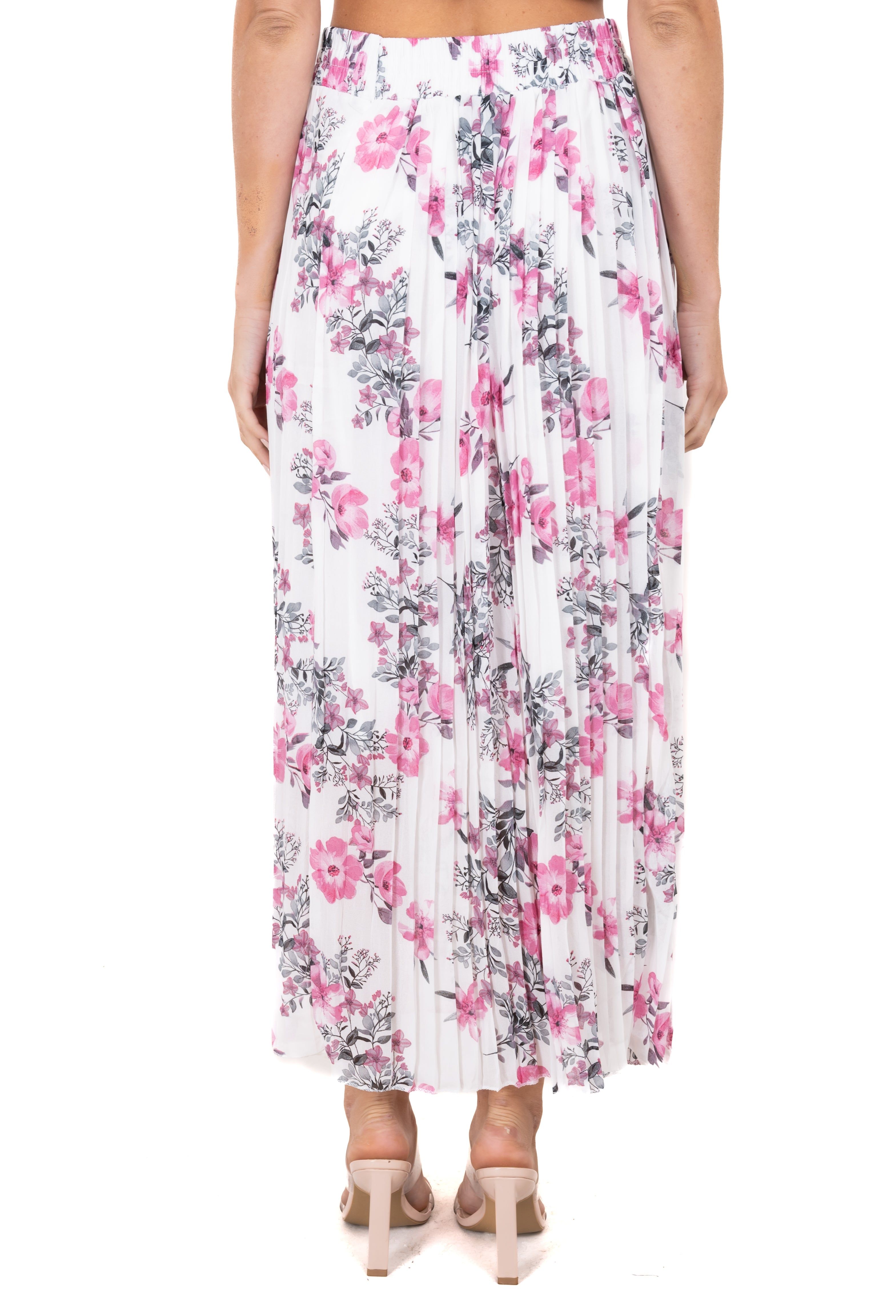 Falda midi tableada flores sold by Shasa product image thumbnail 4