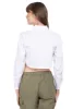 Camisa crop bolsillo frontal sold by Shasa