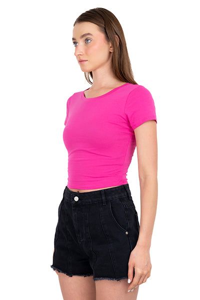 Top Crop Manga Corta sold by Shasa product image thumbnail 3