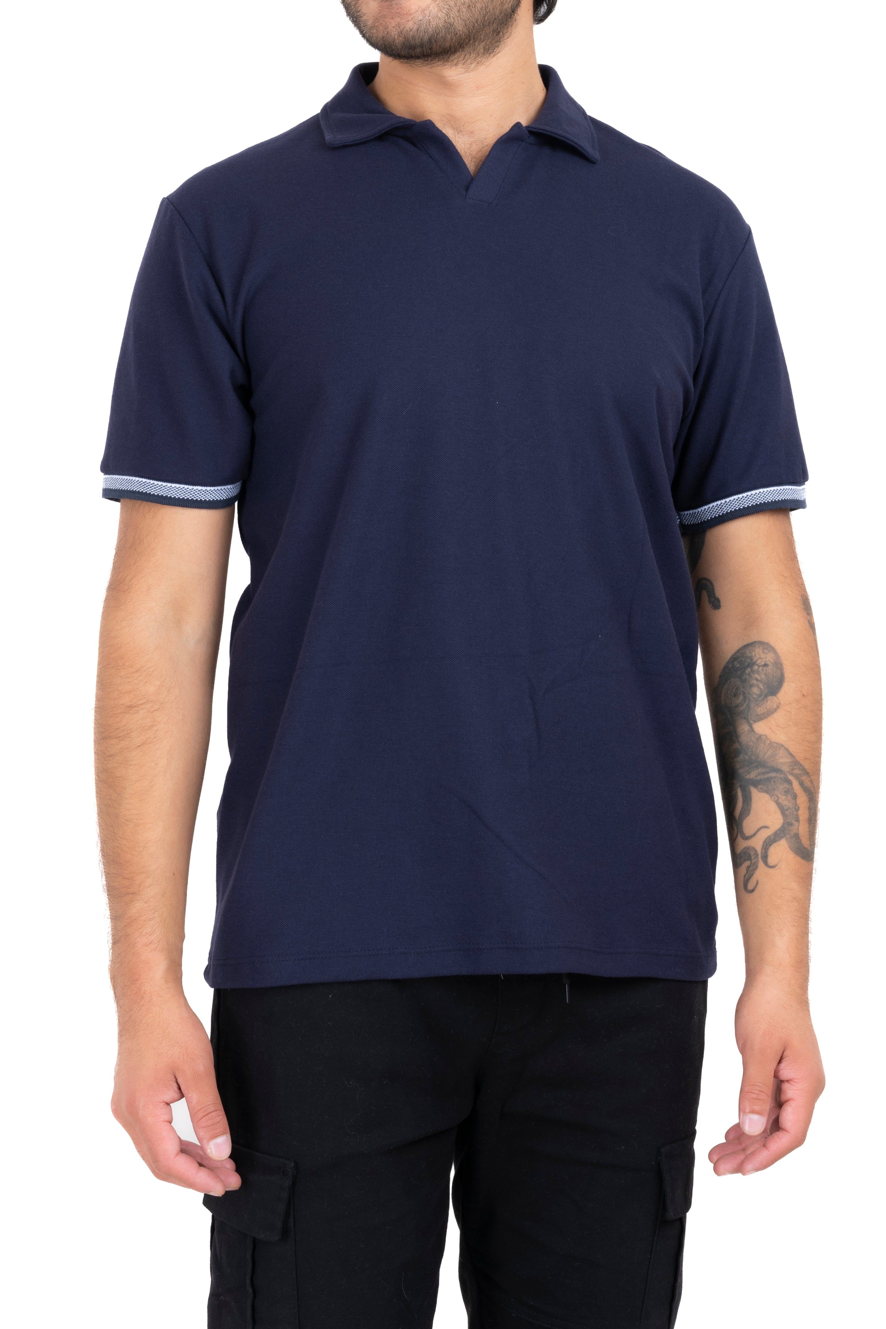 Playera cuello polo mangas cárdigan sold by Shasa