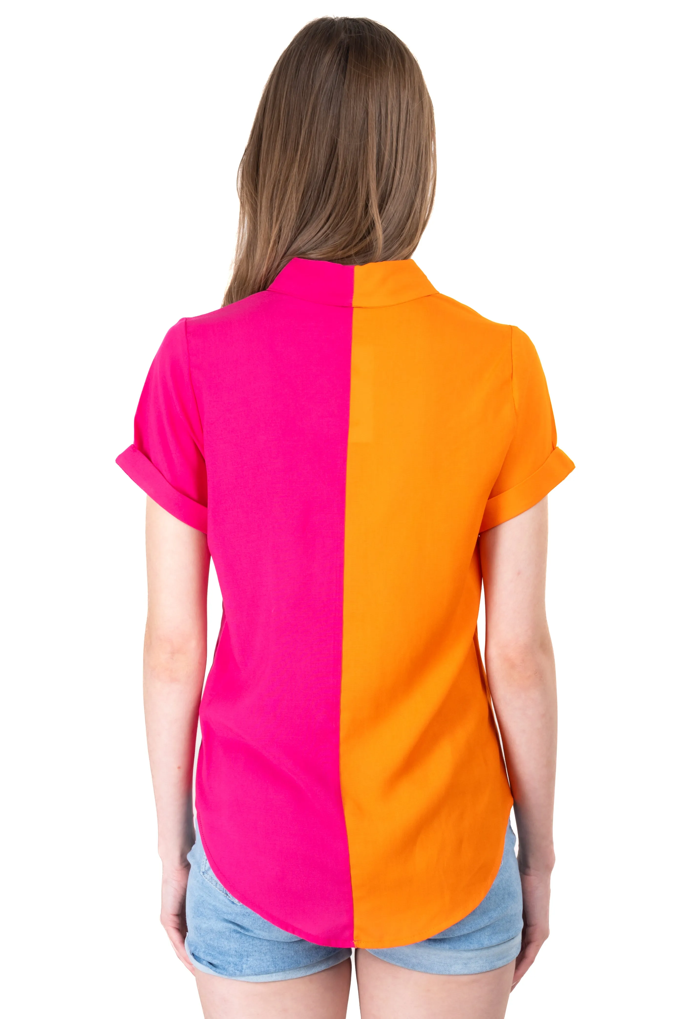 Camisa contraste manga corta sold by Shasa product image thumbnail 4