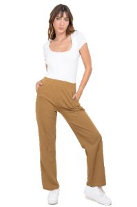 Pantalón recto cintura elástica sold by Shasa