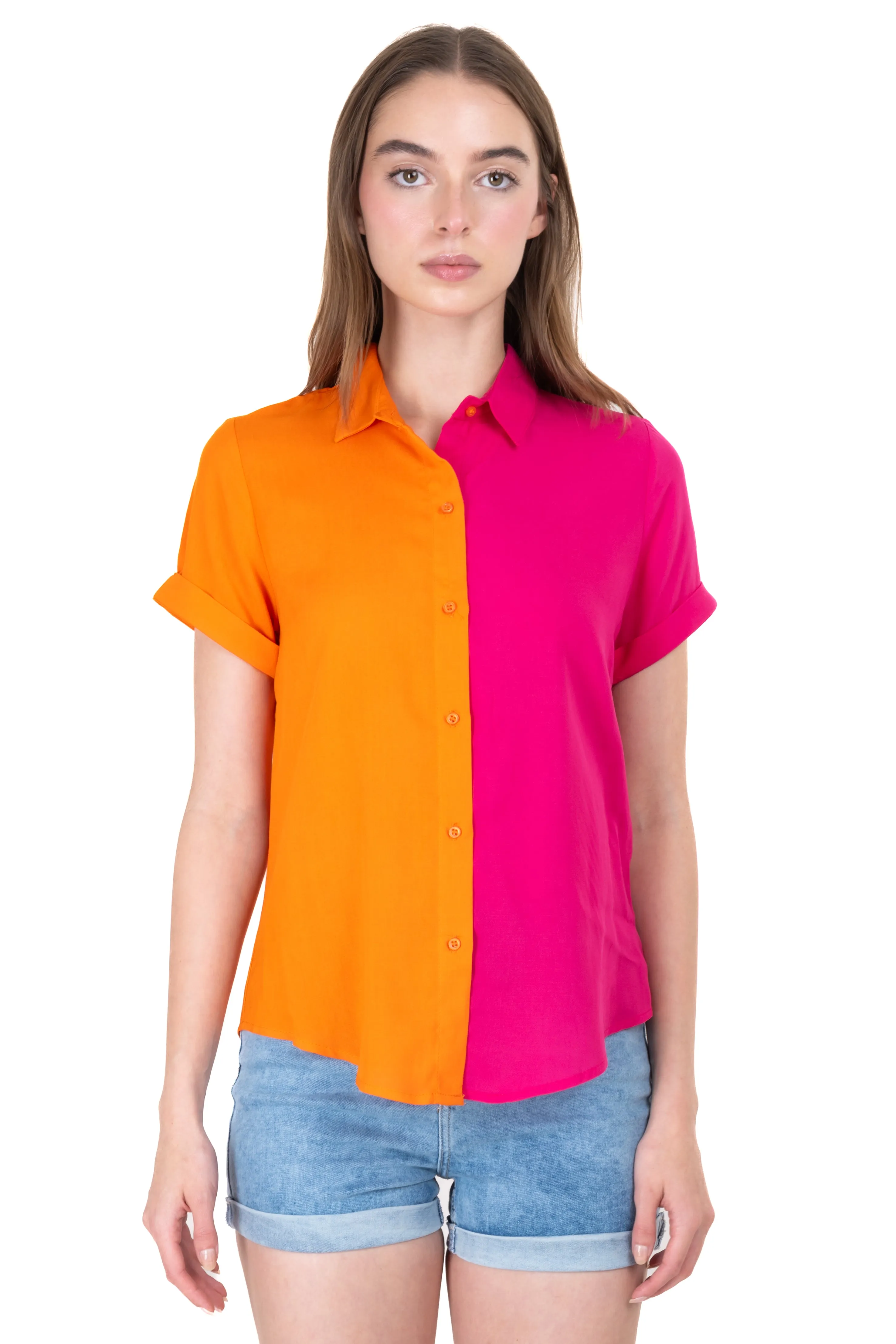 Camisa contraste manga corta sold by Shasa product image thumbnail 2