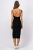 Vestido midi textura abertura sold by Shasa