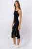 Vestido midi textura abertura sold by Shasa