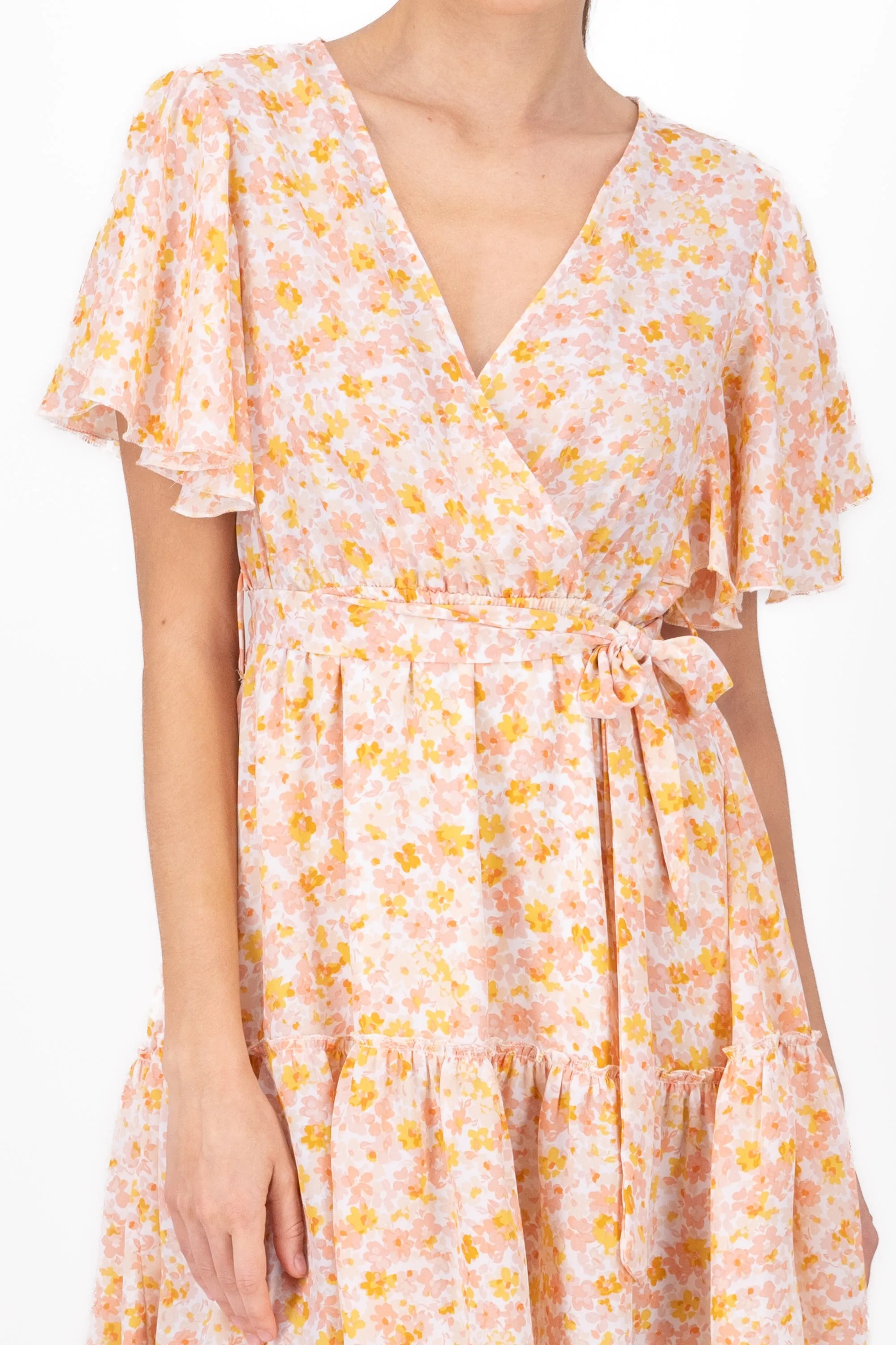 Vestido mini envolvente flores sold by Shasa product image thumbnail 5