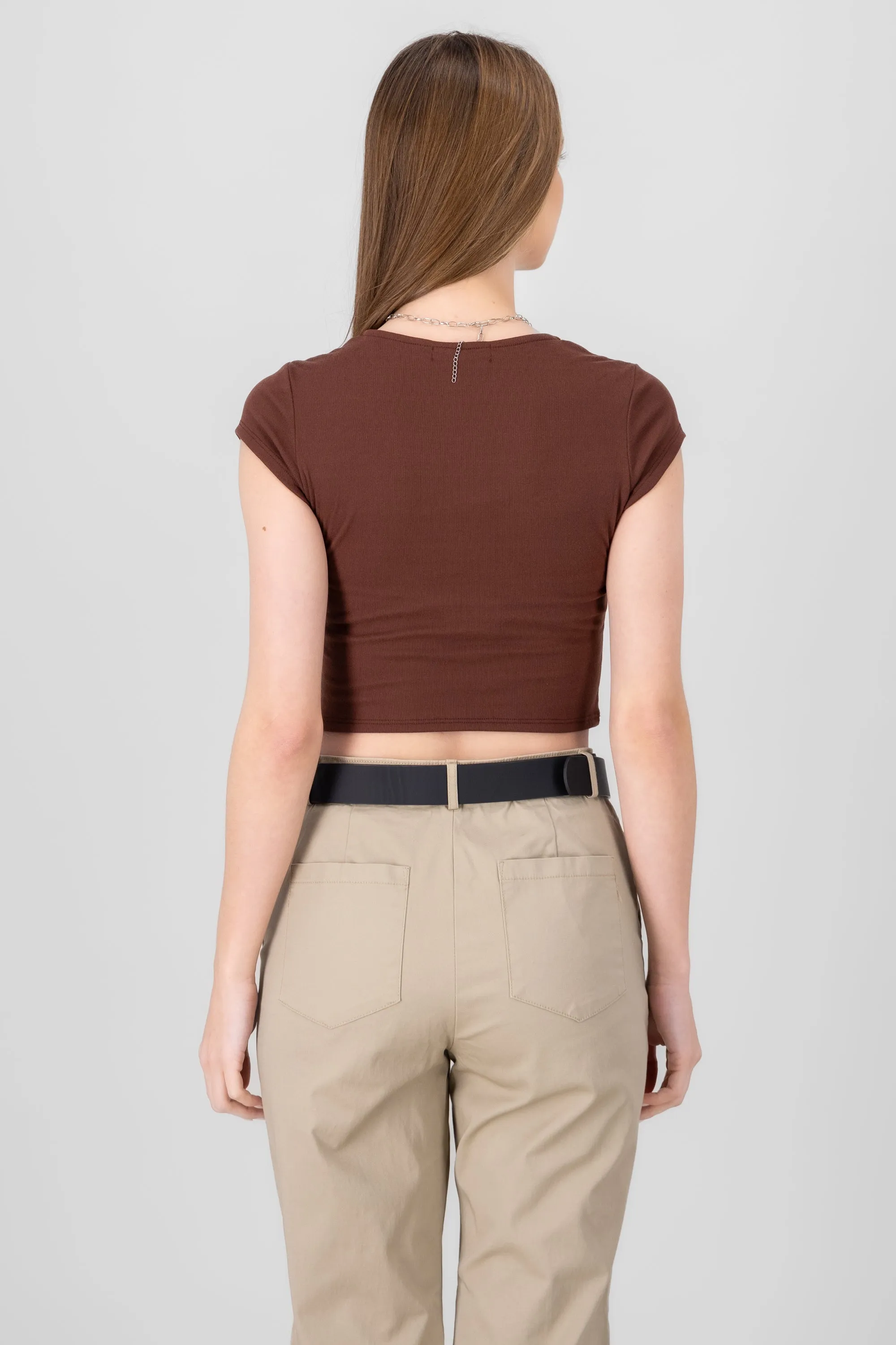 Top escote cuadrado manga corta sold by Shasa product image thumbnail 4