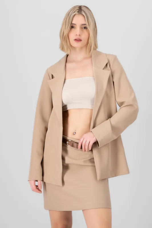 Saco liso detalle abertura sold by Shasa