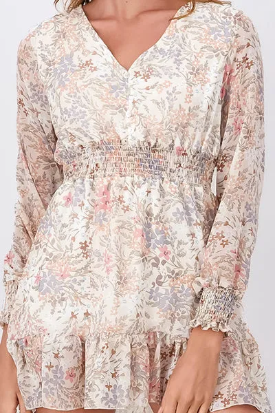 Vestido Manga Larga Olanes Flores sold by Shasa product image thumbnail 5