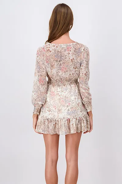 Vestido Manga Larga Olanes Flores sold by Shasa product image thumbnail 4