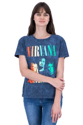 Playera Nirvana acid wash sold by Shasa