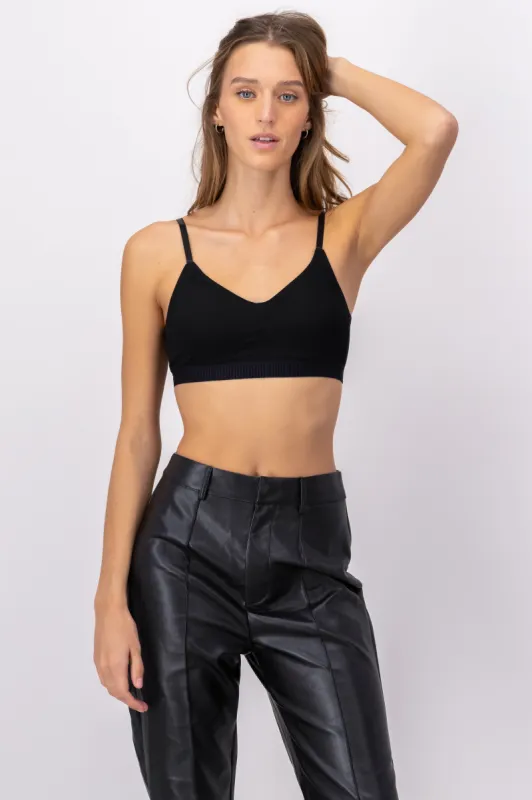 Bralette seamless textura acanalada sold by Shasa