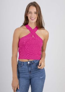 Top tejido cuello halter sold by Shasa