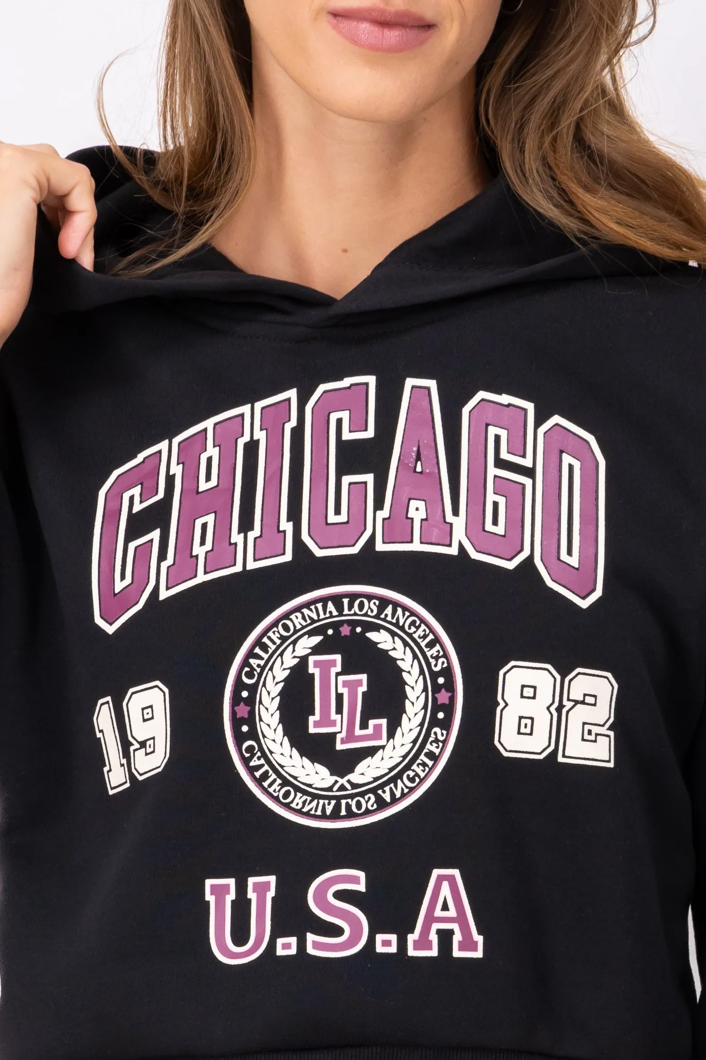 Sudadera Crop Estampado Chicago sold by Shasa product image thumbnail 5