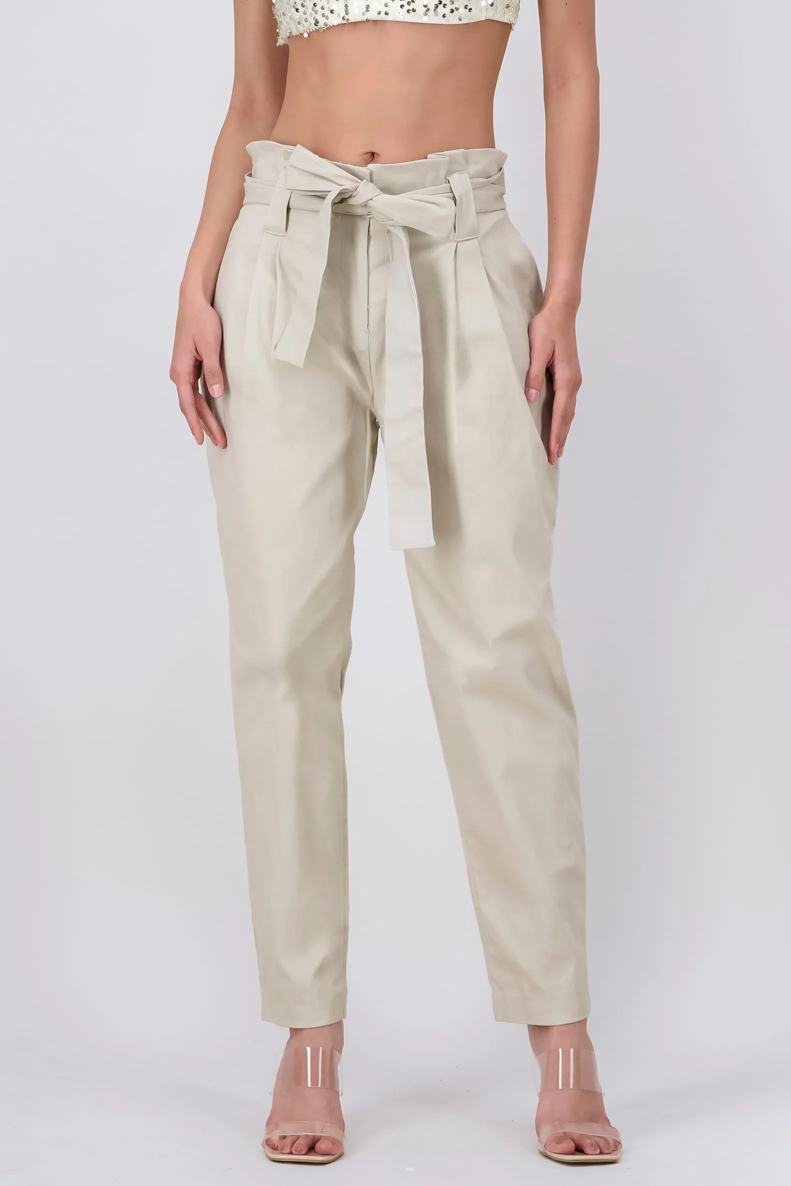 Pantalón Paper Bag Cintura Alta Cinturón sold by Shasa product image thumbnail 2