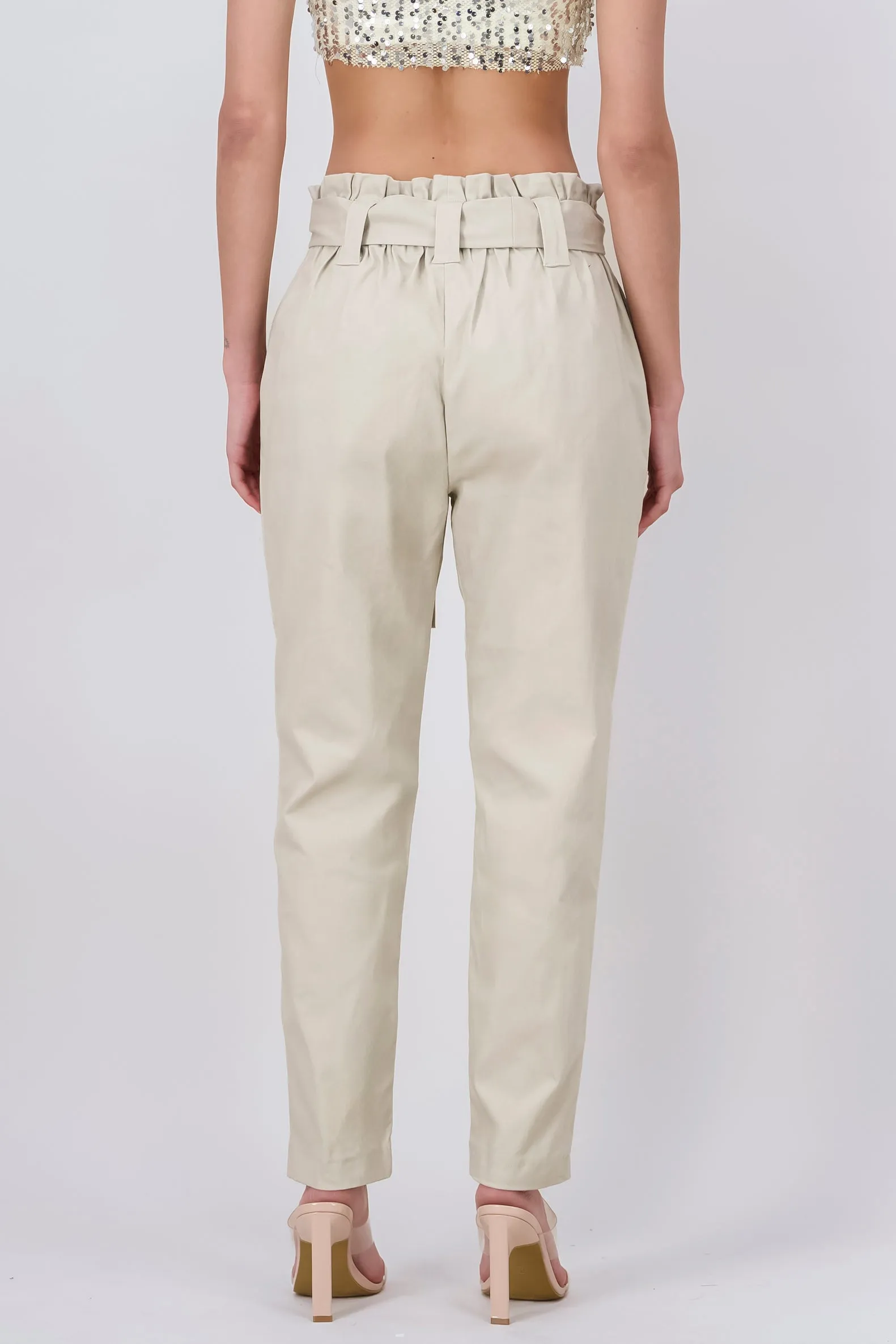 Pantalón Paper Bag Cintura Alta Cinturón sold by Shasa product image thumbnail 4