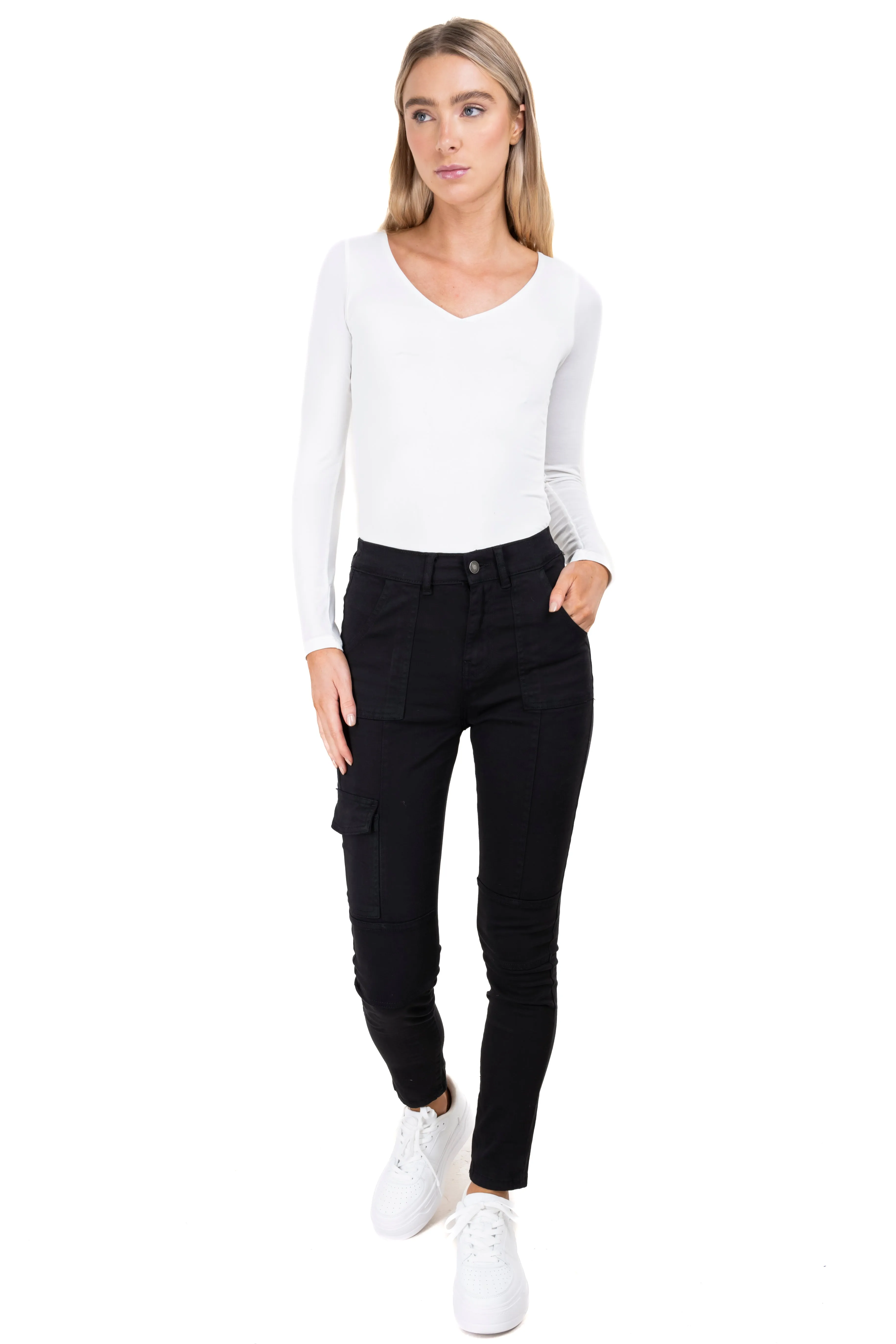 Pantalón Skinny Cargo Liso sold by Shasa product image thumbnail 2