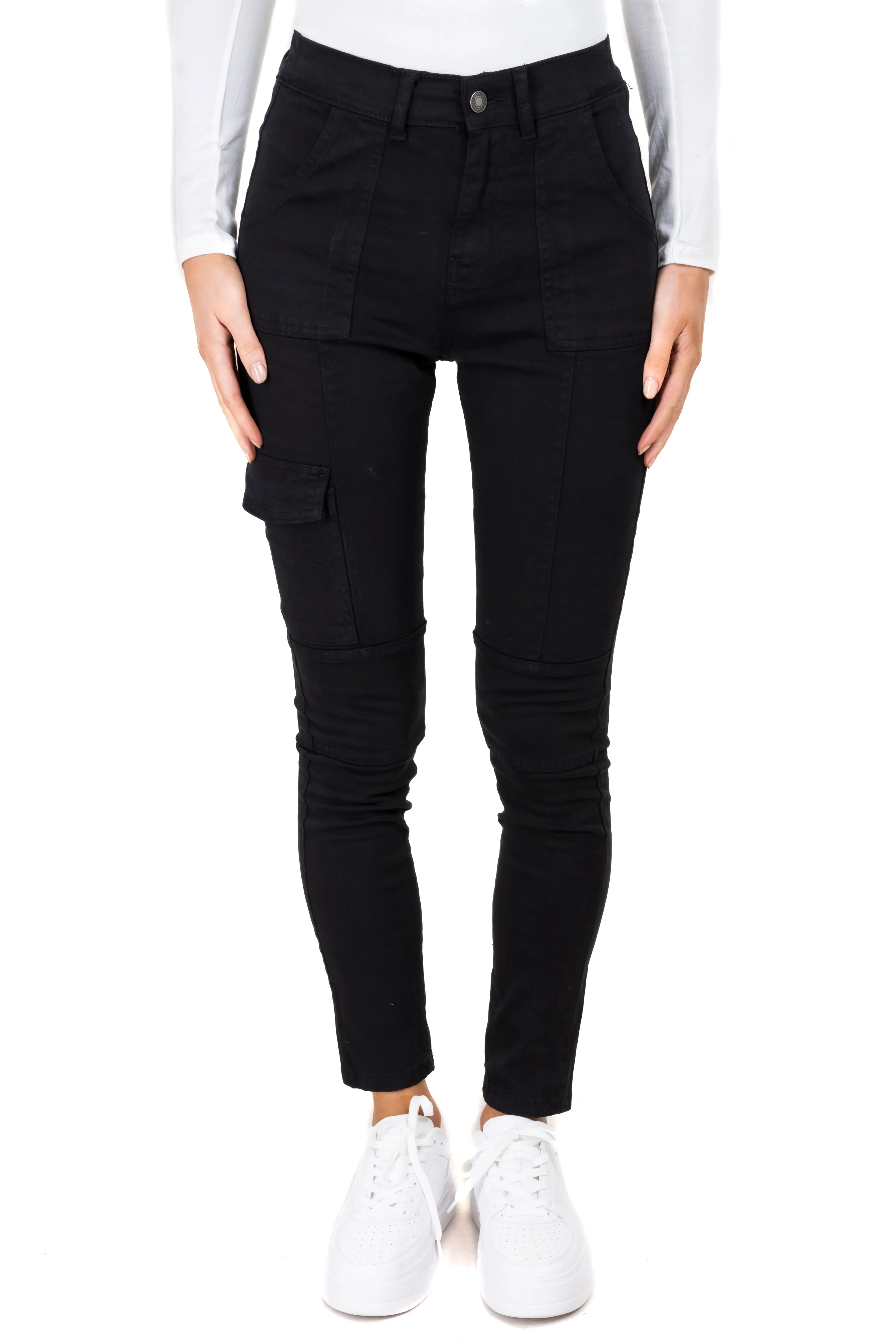 Pantalón Skinny Cargo Liso sold by Shasa