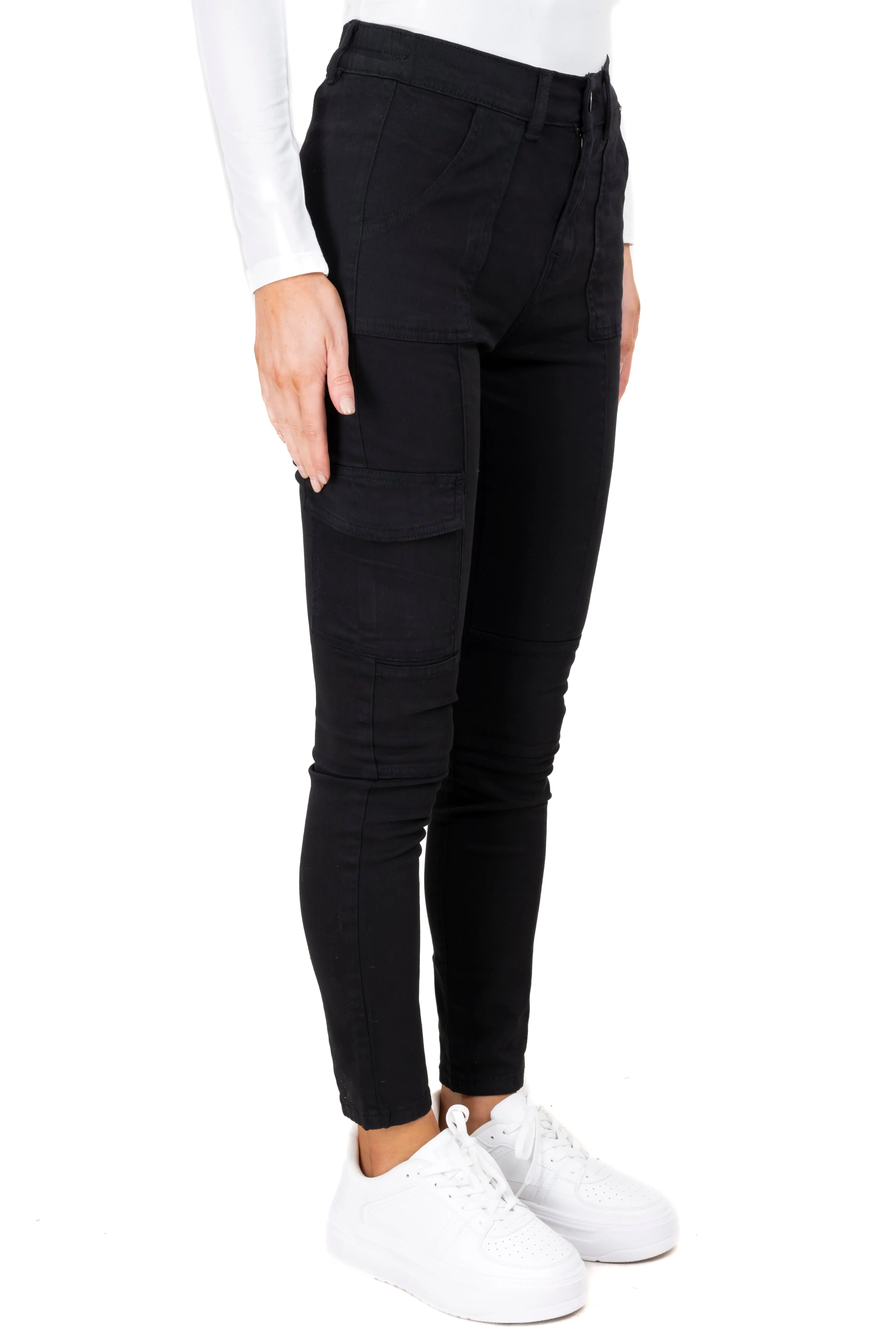 Pantalón Skinny Cargo Liso sold by Shasa product image thumbnail 3