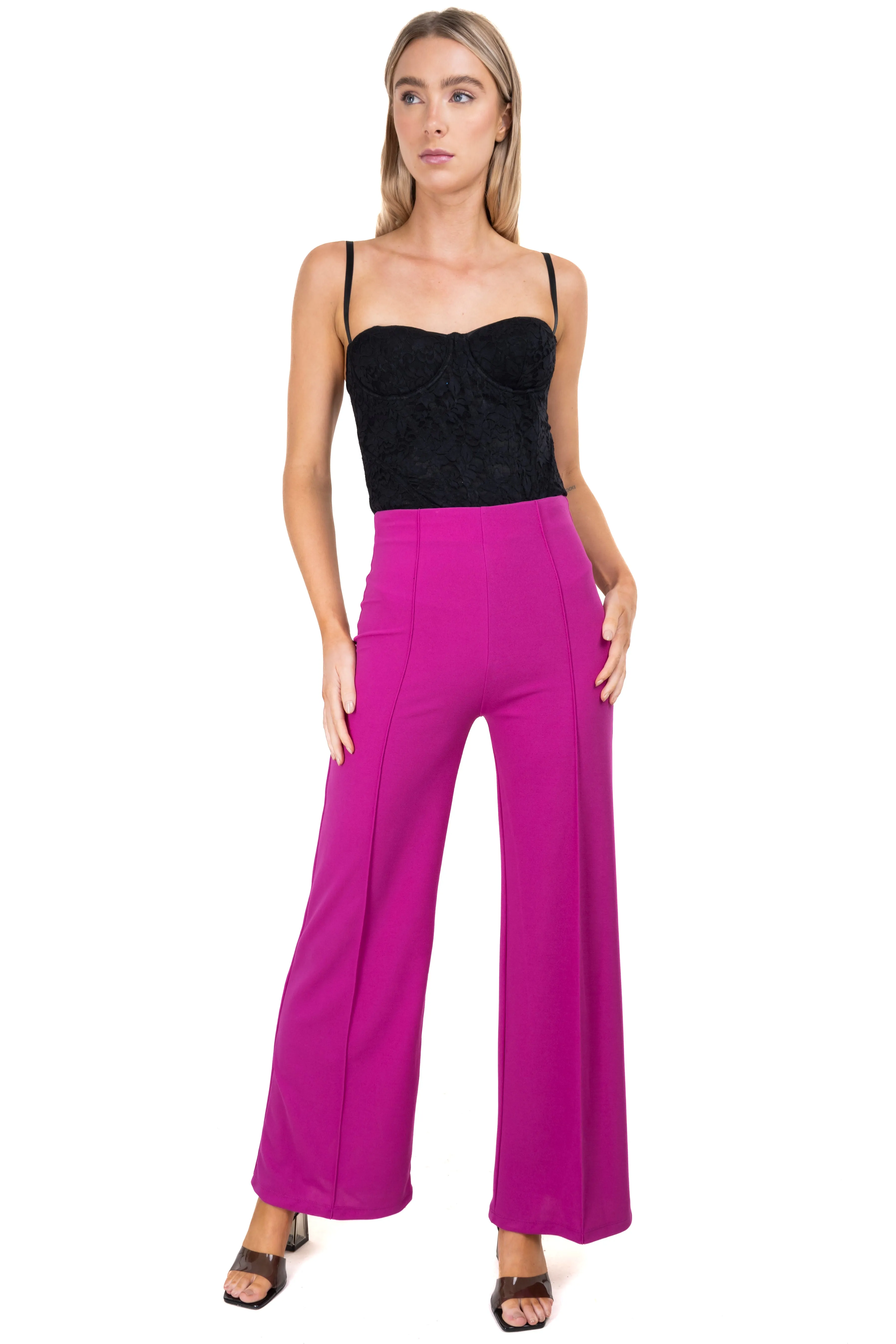 Pantalón wide leg costura frontal sold by Shasa product image thumbnail 2
