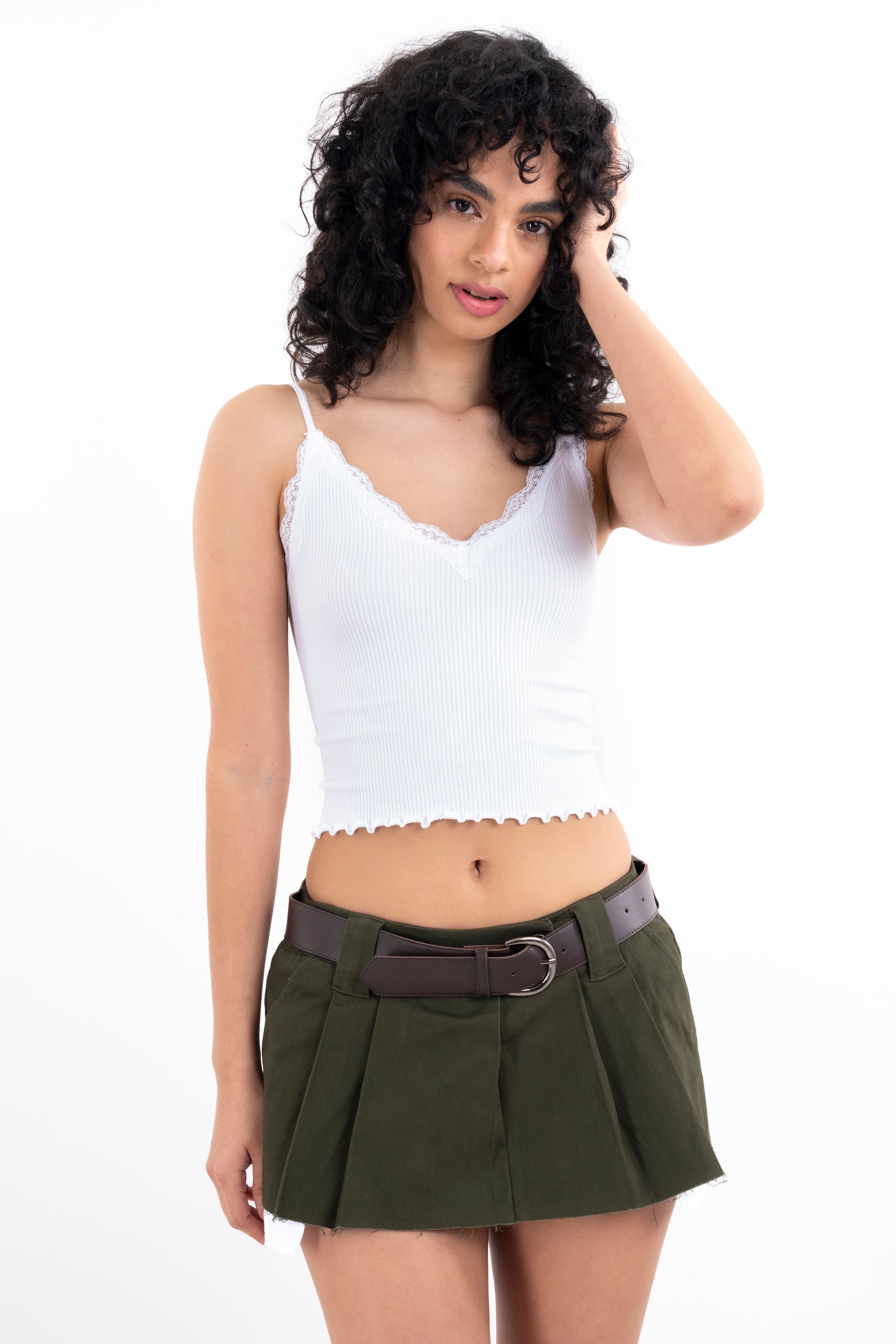 Top rib liso tirantes encaje sold by Shasa product image thumbnail 5