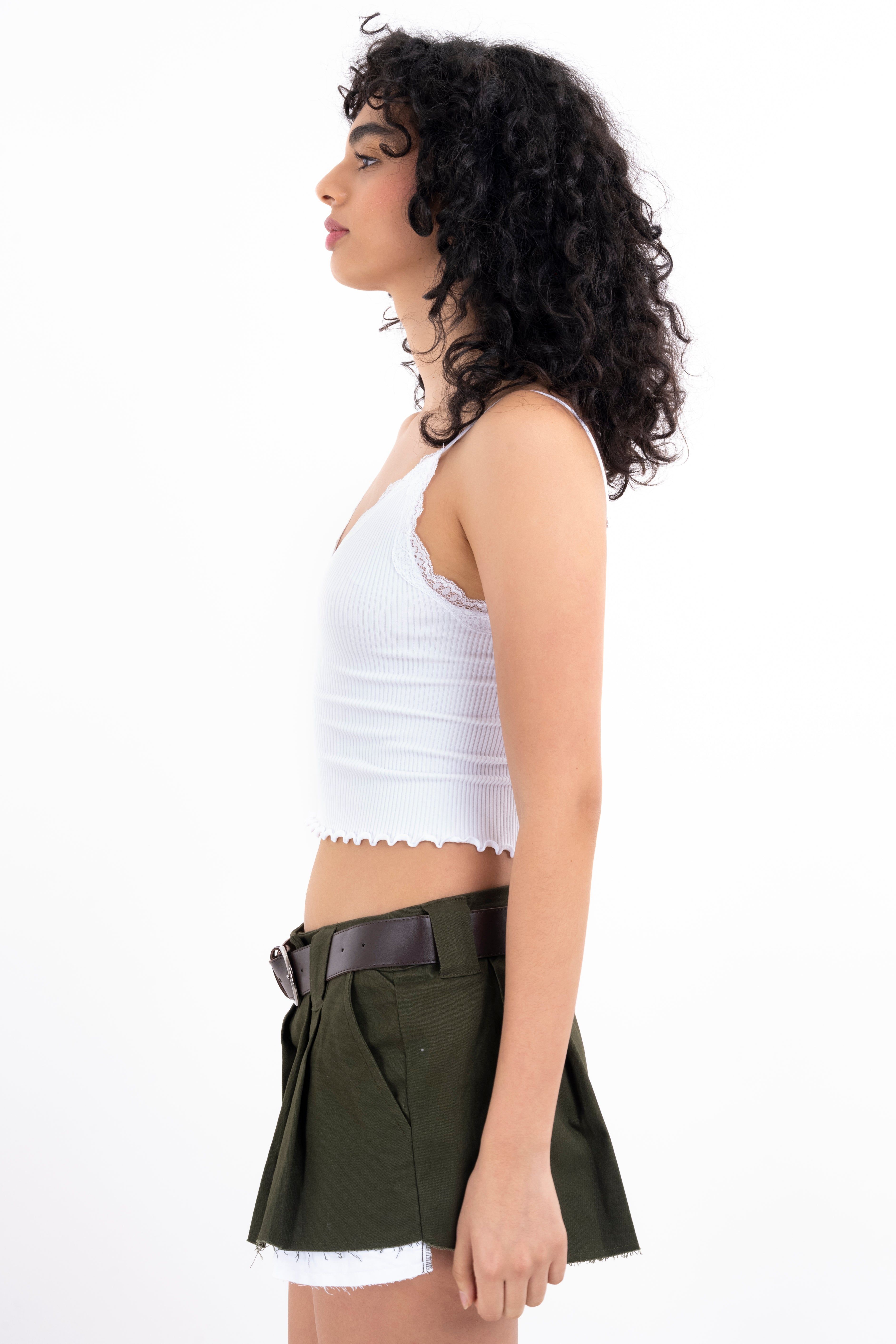 Top rib liso tirantes encaje sold by Shasa product image thumbnail 3