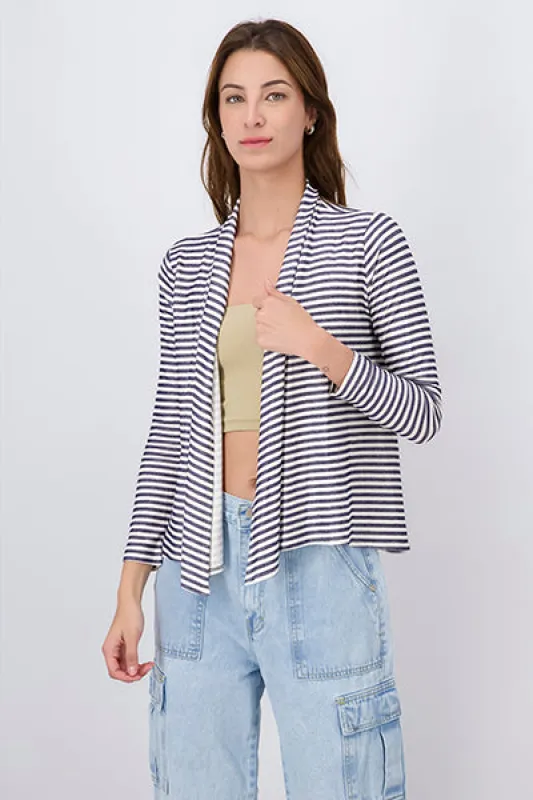 Cárdigan abierto rayas sold by Shasa