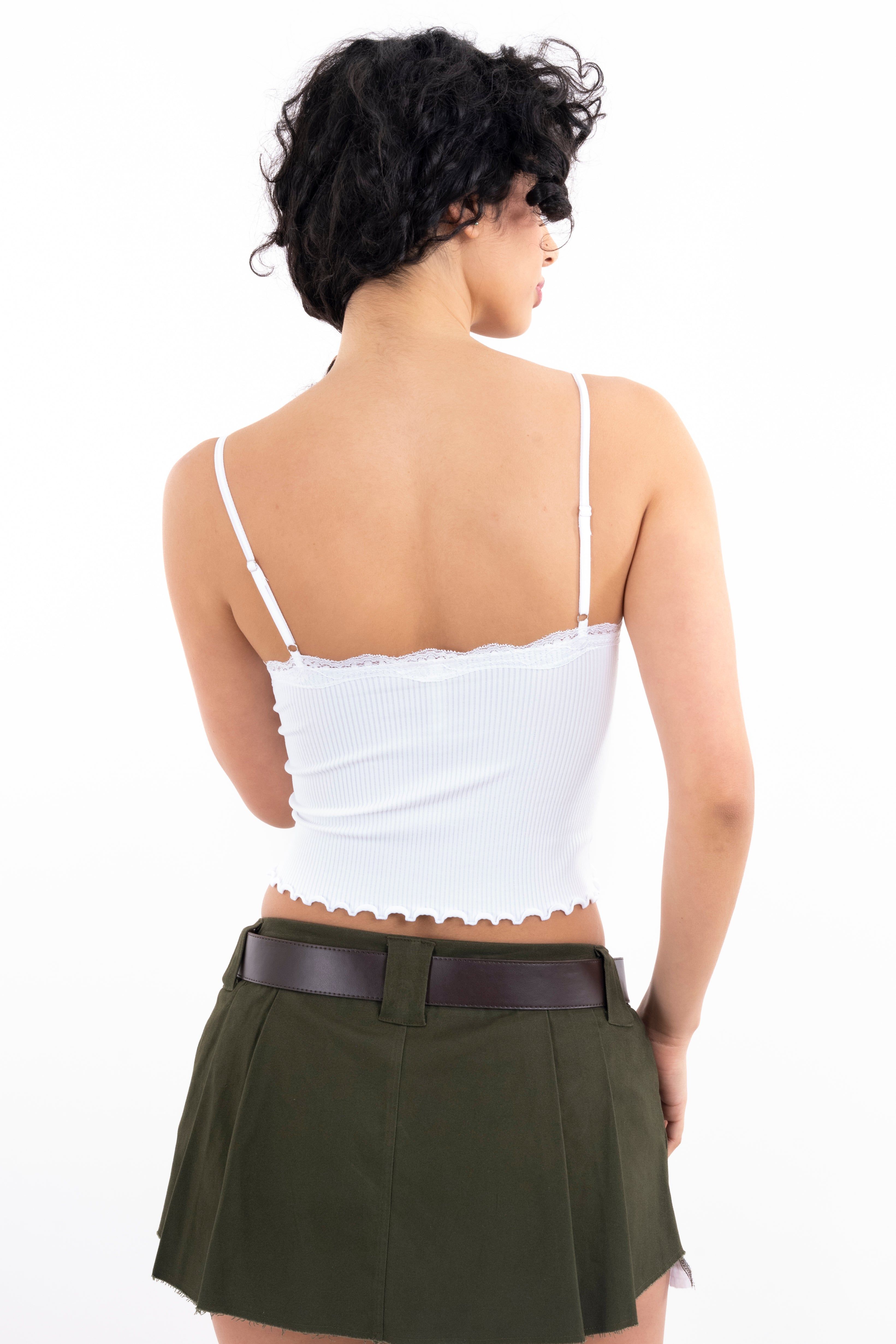 Top rib liso tirantes encaje sold by Shasa product image thumbnail 4