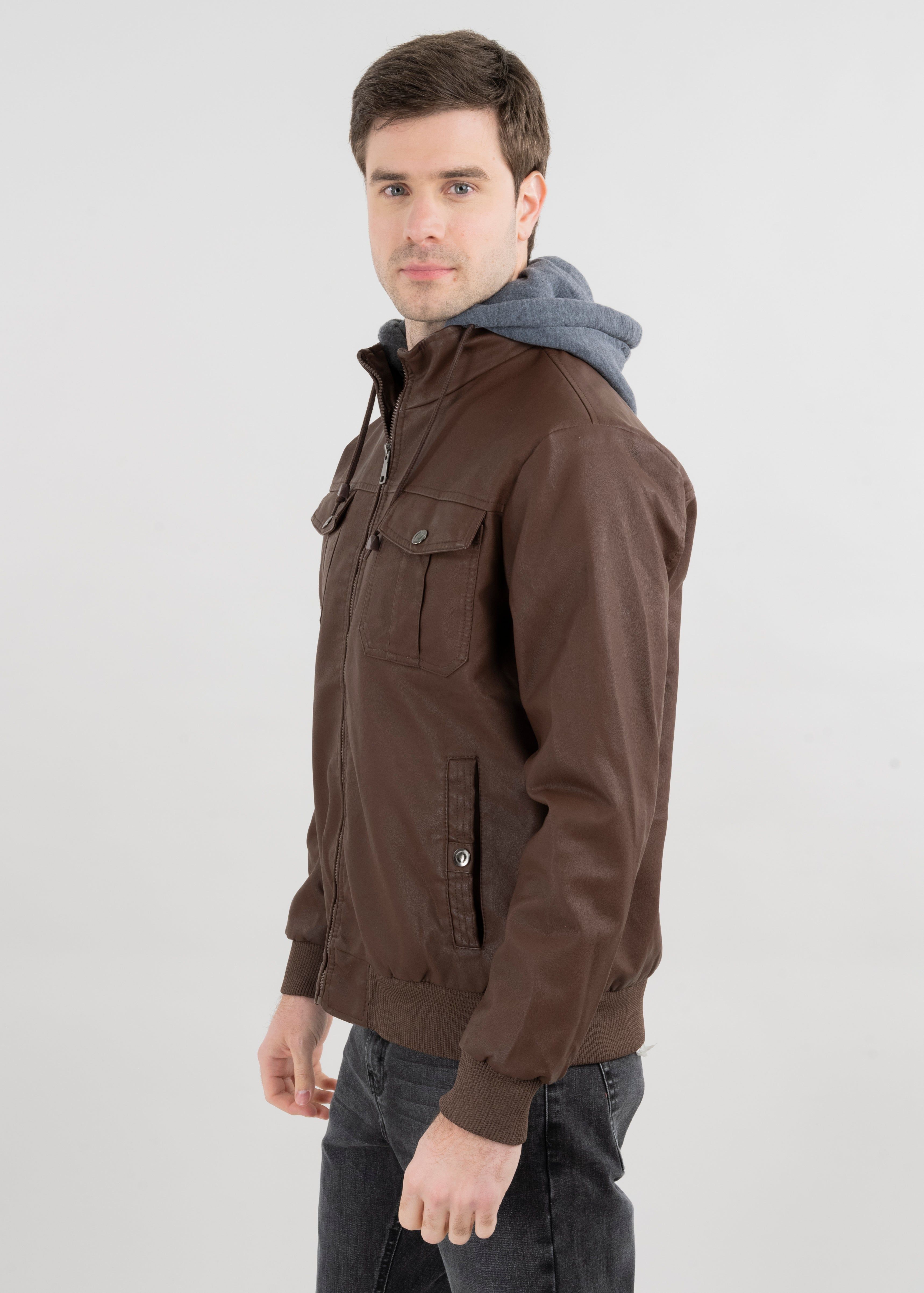 CHAMARRA PU HOODIE sold by Shasa product image thumbnail 3